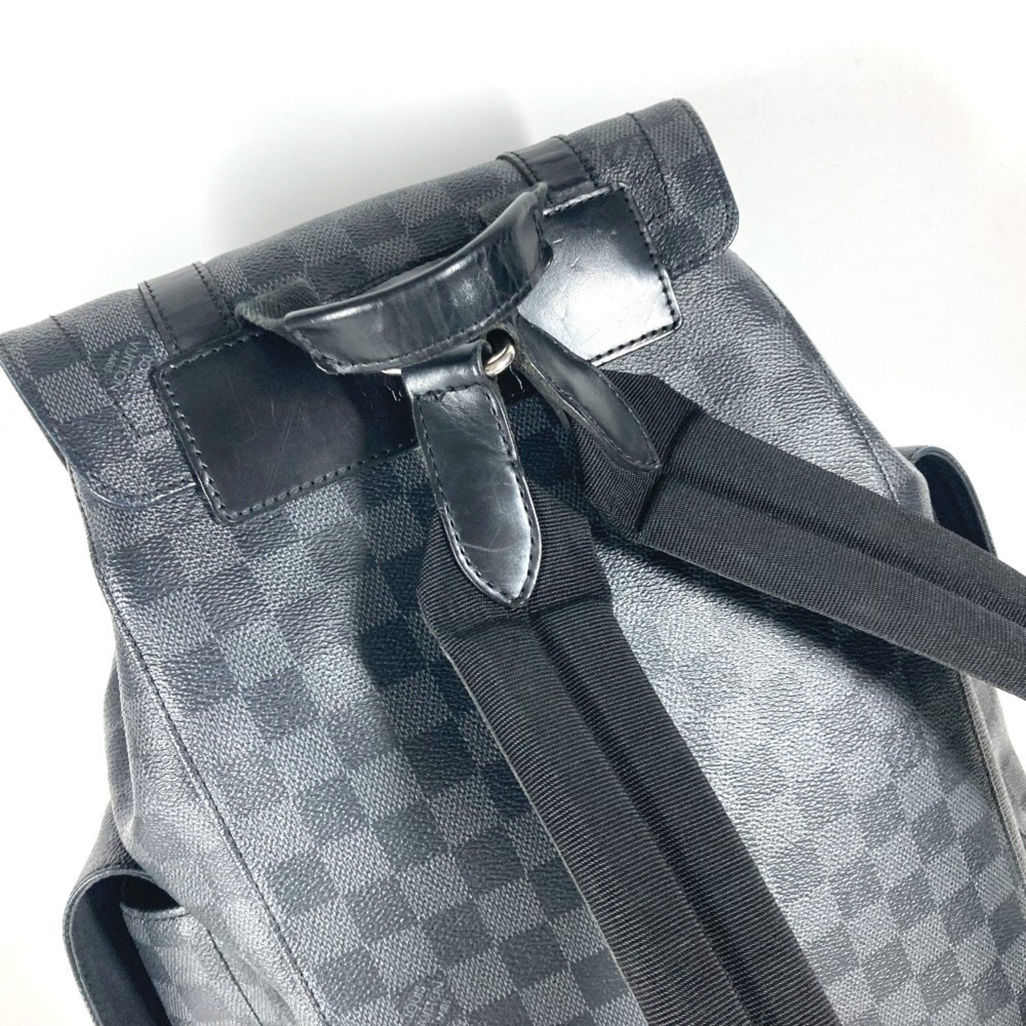 Louis Vuitton Black Damier Graphite Backpack (Pre-Owned)
