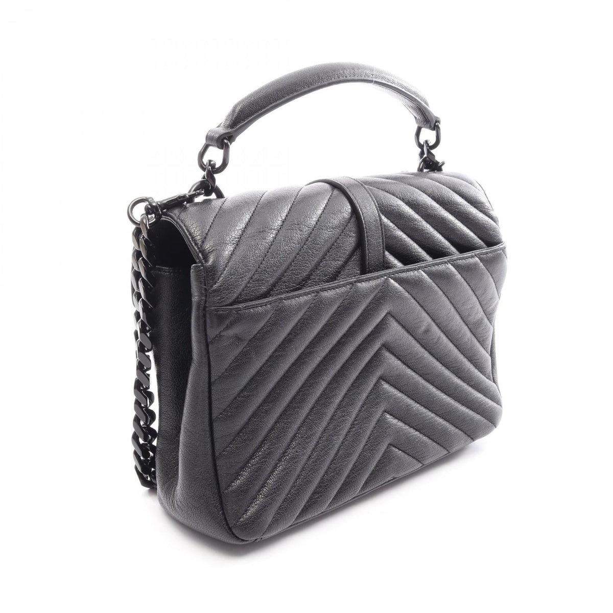 Yves Saint Laurent Black Leather Handbag (Pre-Owned)