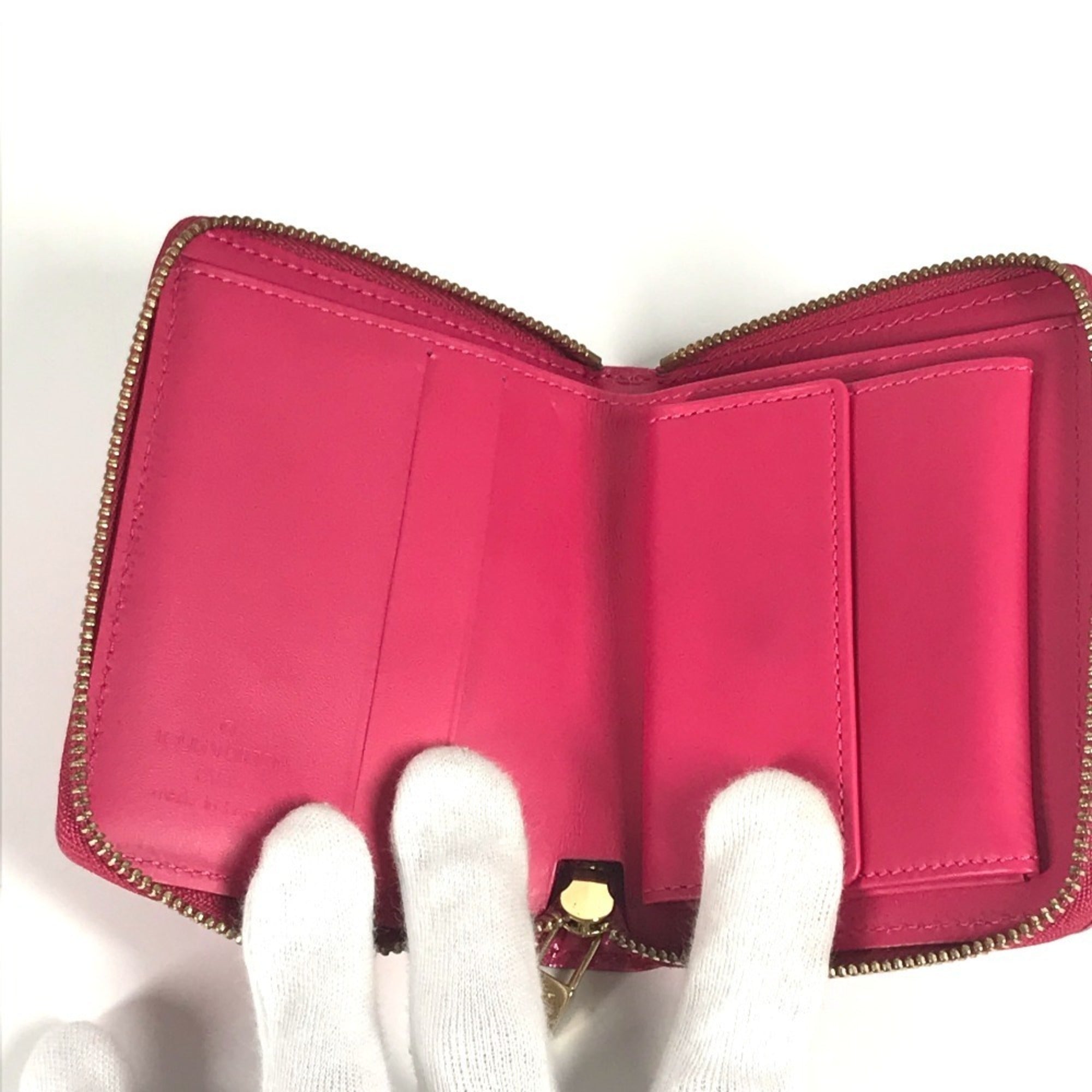 Louis Vuitton Monogram Vernis Fuchsia Pink Pink Monogram Vernis Wallet (Bi-Fold) (Pre-Owned)