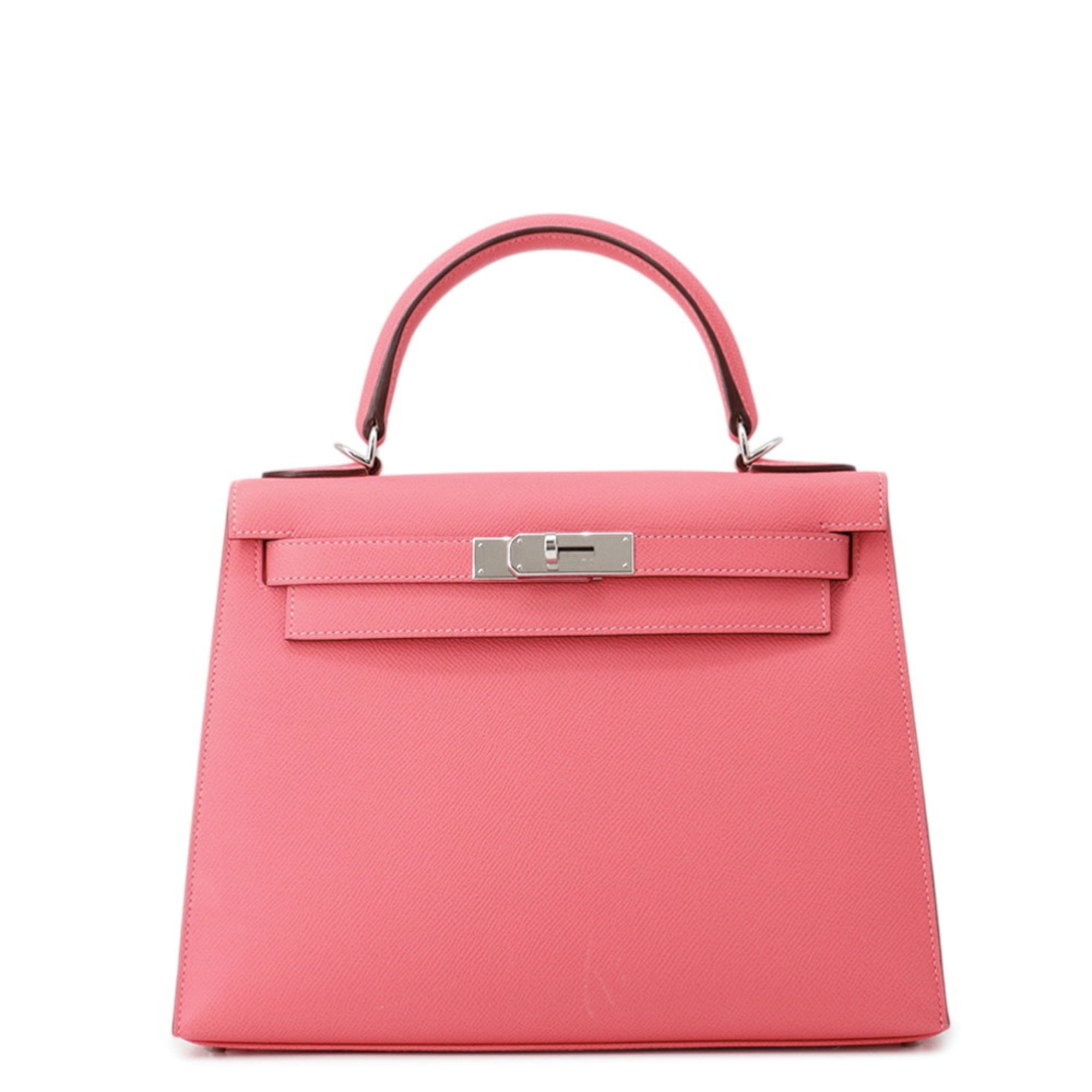 Hermes Kelly Rose Azalee Epsom Leather Handbag (Pre-Owned)