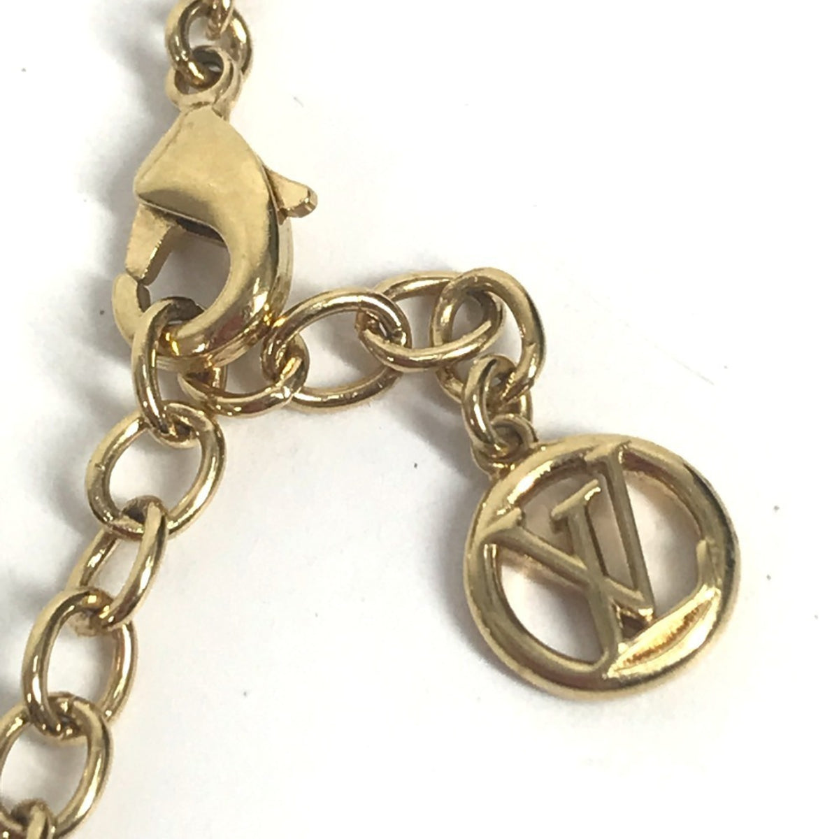 Louis Vuitton Gold Multi-Color Metal Necklace (Pre-Owned)