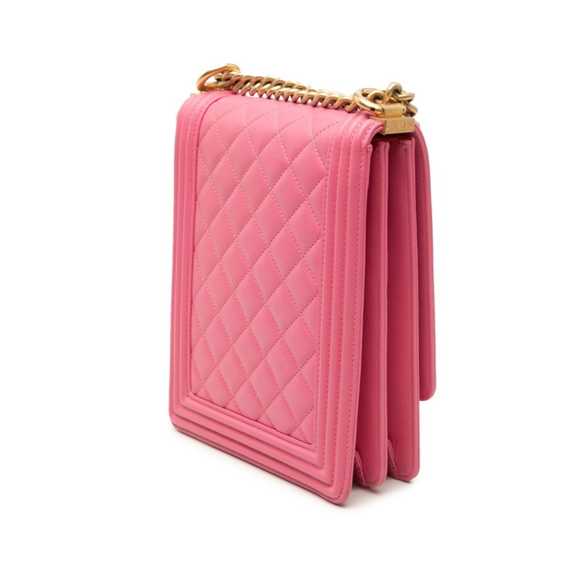 Chanel Pink Leather Shoulder Bag (Pre-Owned)