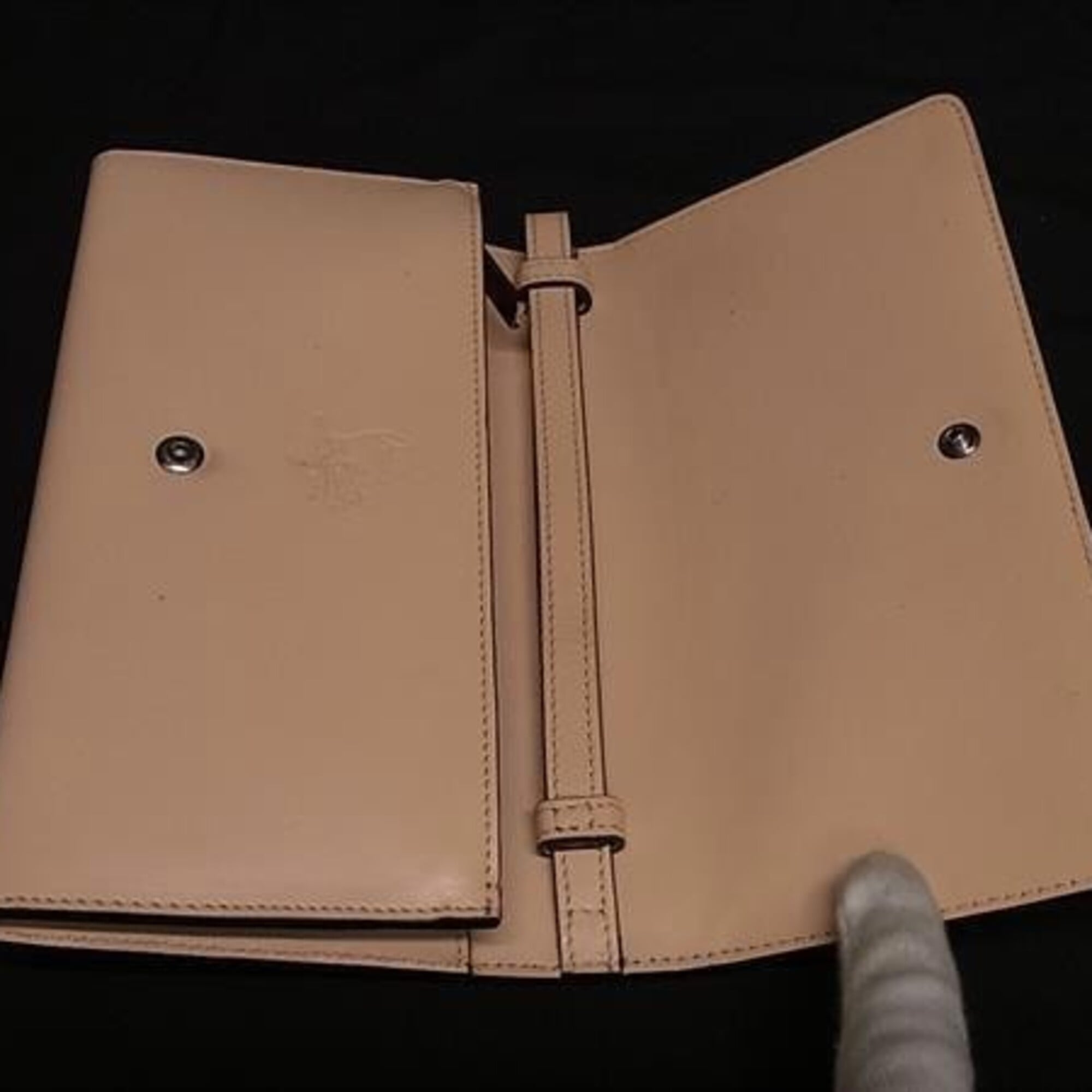 Christian Louboutin Beige Long Wallet (Tri-Fold) (Pre-Owned)