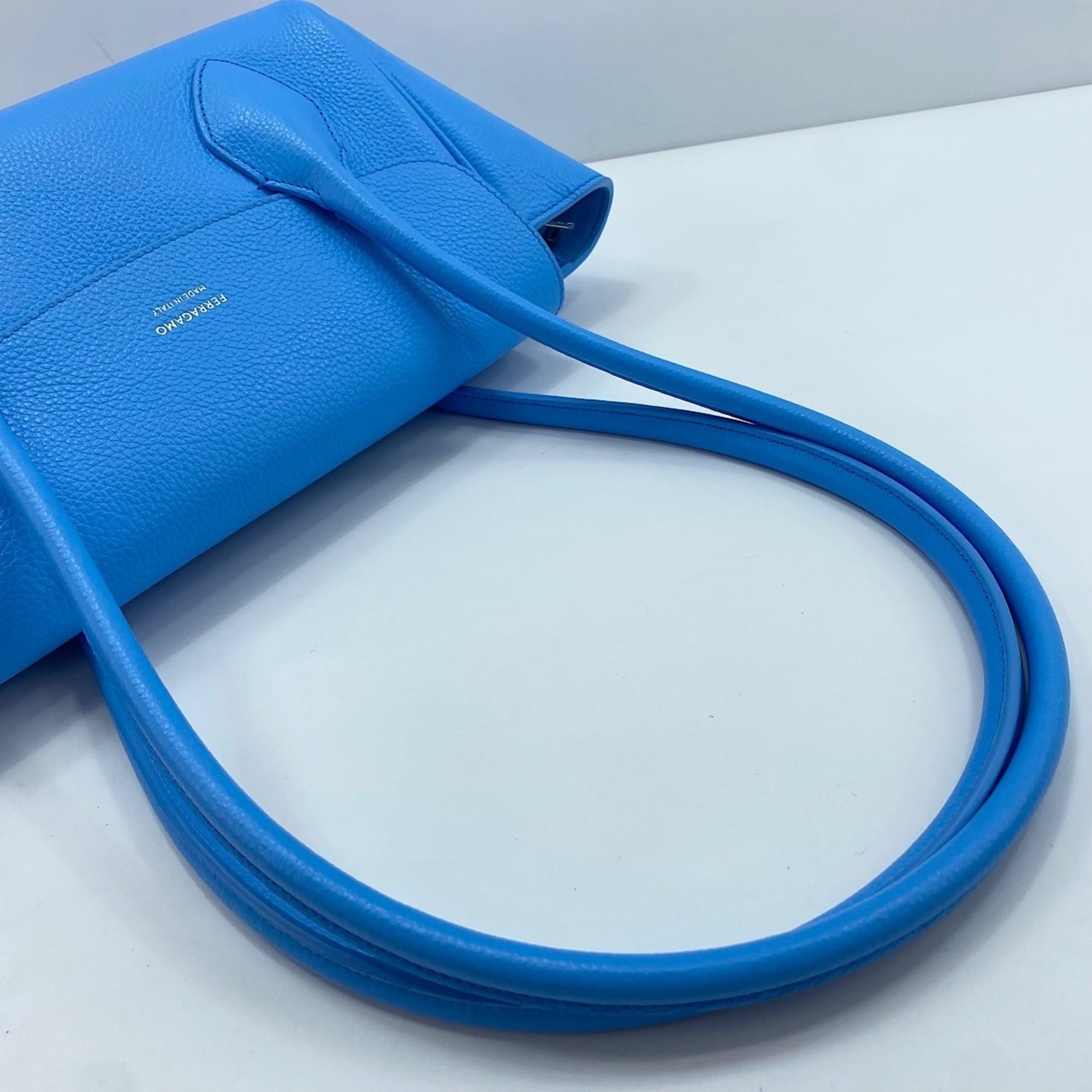 Salvatore Ferragamo Blue Handbag (Pre-Owned)