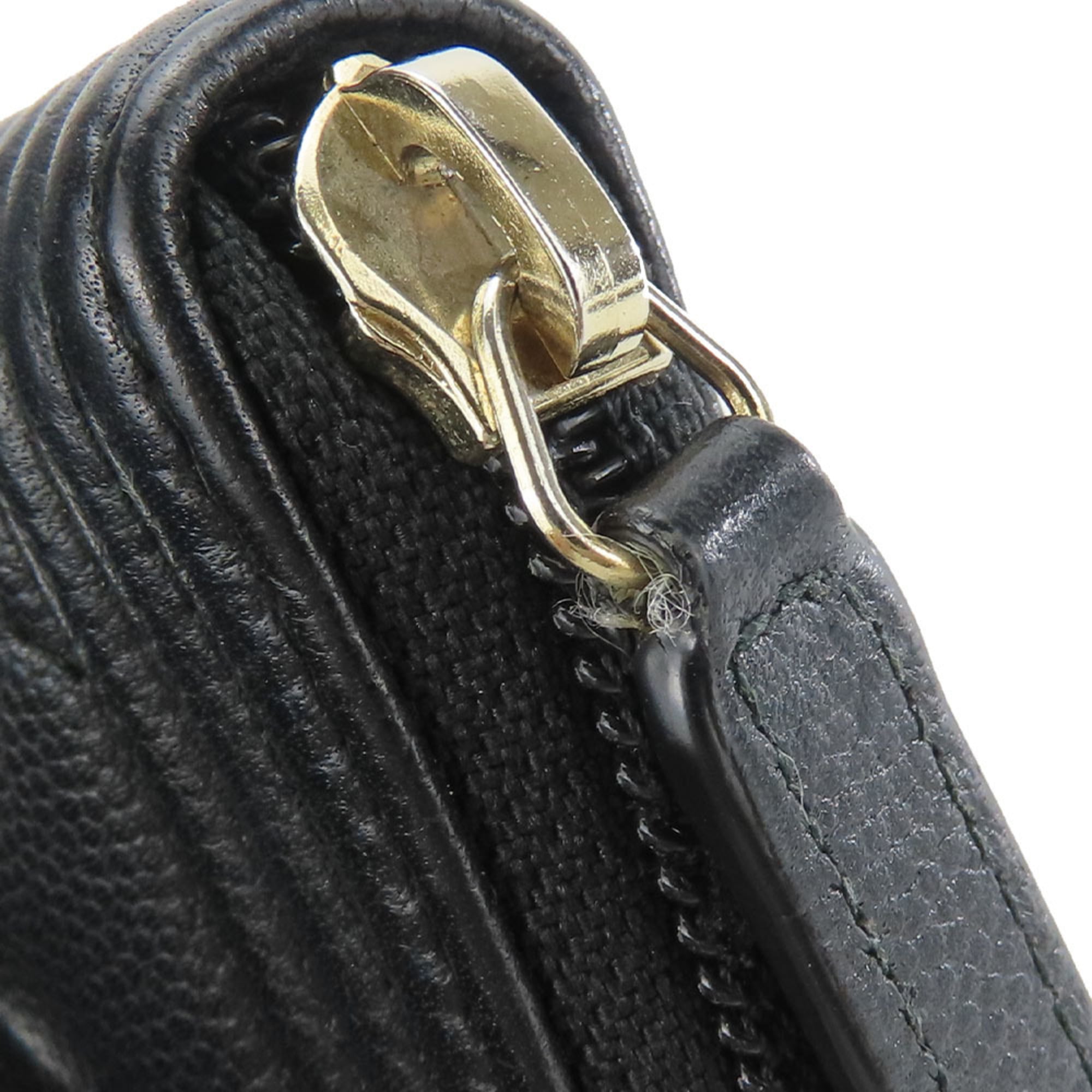 Chanel Black Grained Calfskin Coin Purse/Coin Case (Pre-Owned)