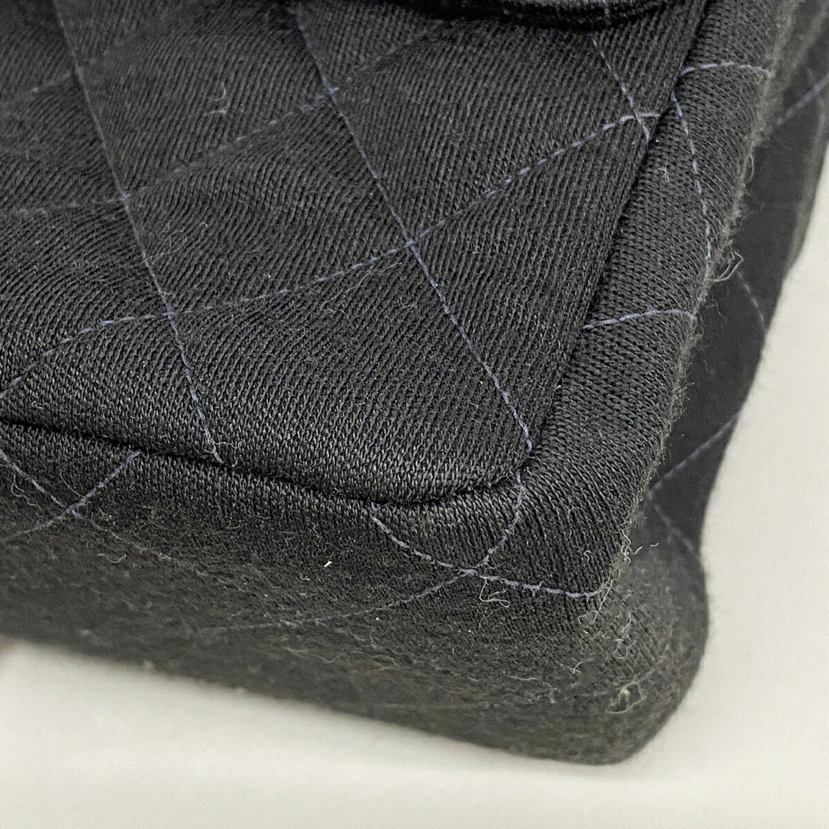 Chanel Black Cotton Handbag (Pre-Owned)