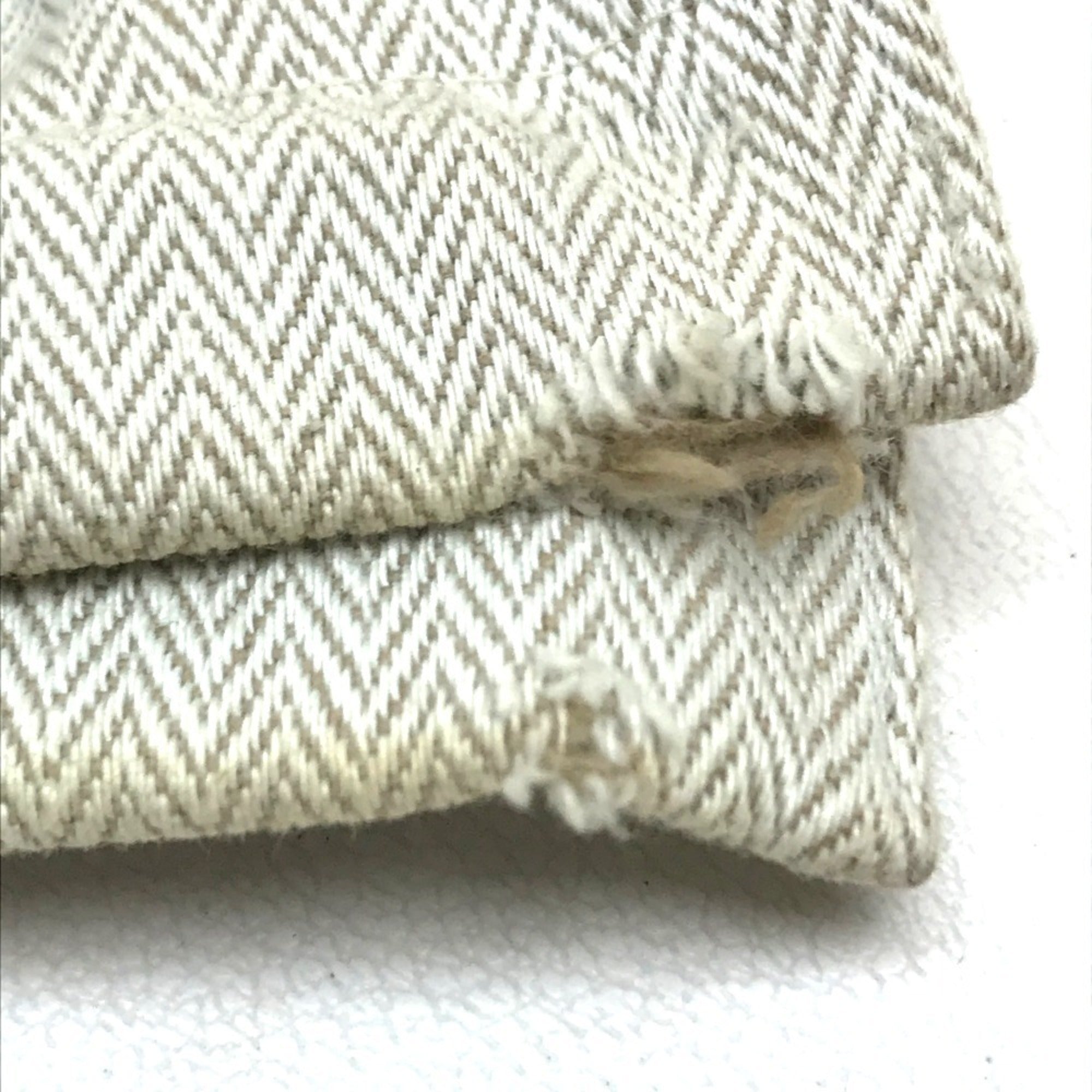 Hermes Natural Canvas Shoulder Bag Tote Bag (Pre-Owned)