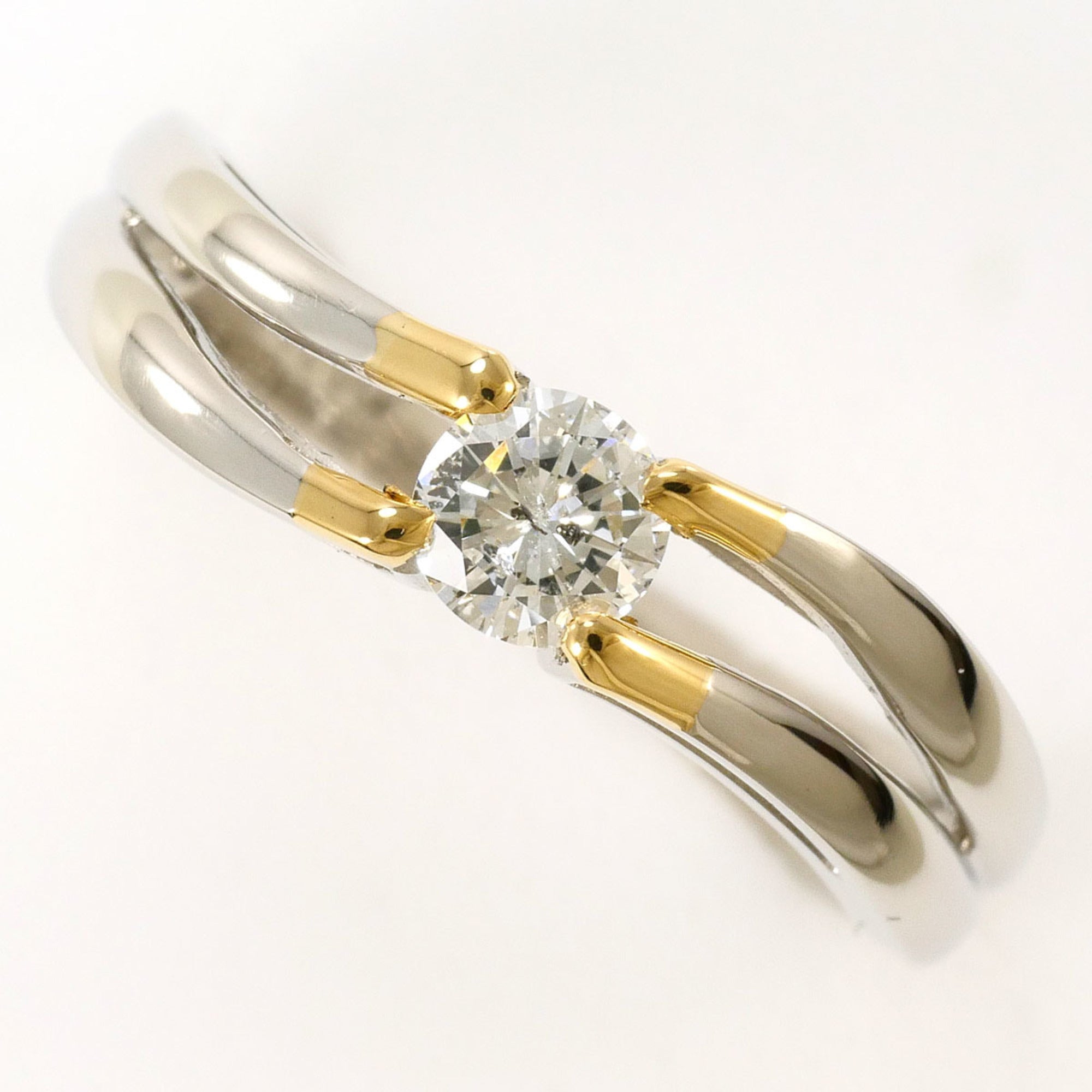 Unbranded Platinum Yellow Gold Yellow Gold (18K) Platinum 900 Band Ring (Pre-Owned)