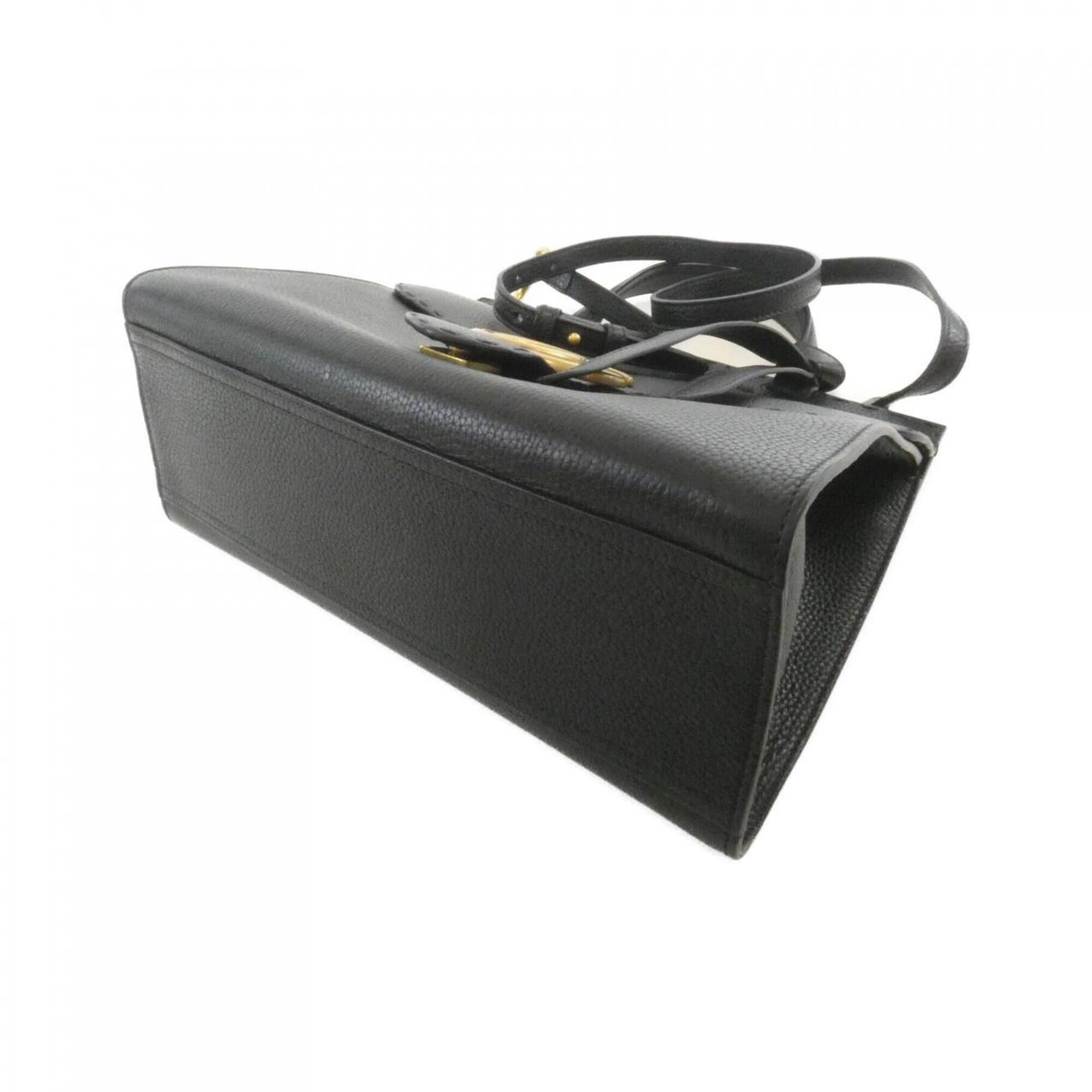 Gucci Black Leather Handbag (Pre-Owned)