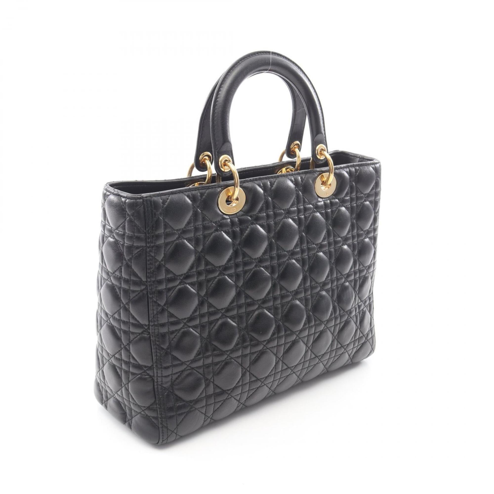 Christian Dior Black Leather Handbag (Pre-Owned)