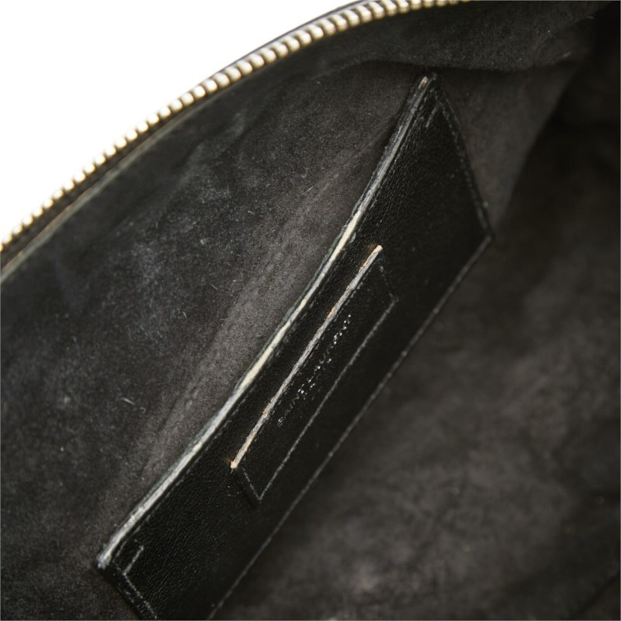 Saint Laurent Black Leather Handbag Shoulder Bag (Pre-Owned)