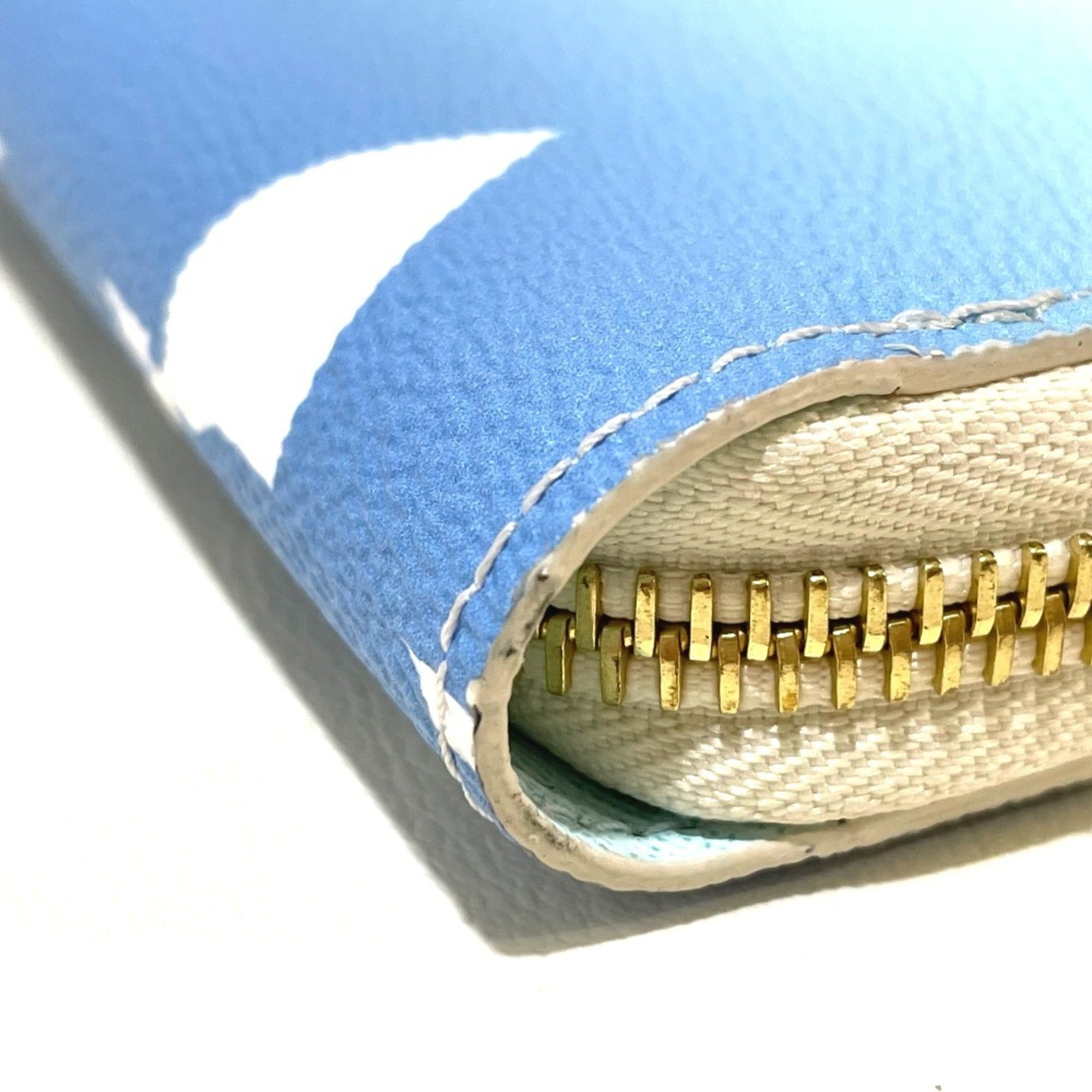 Louis Vuitton Monogram Blue Monogram Long Wallet (Bi-Fold) (Pre-Owned)