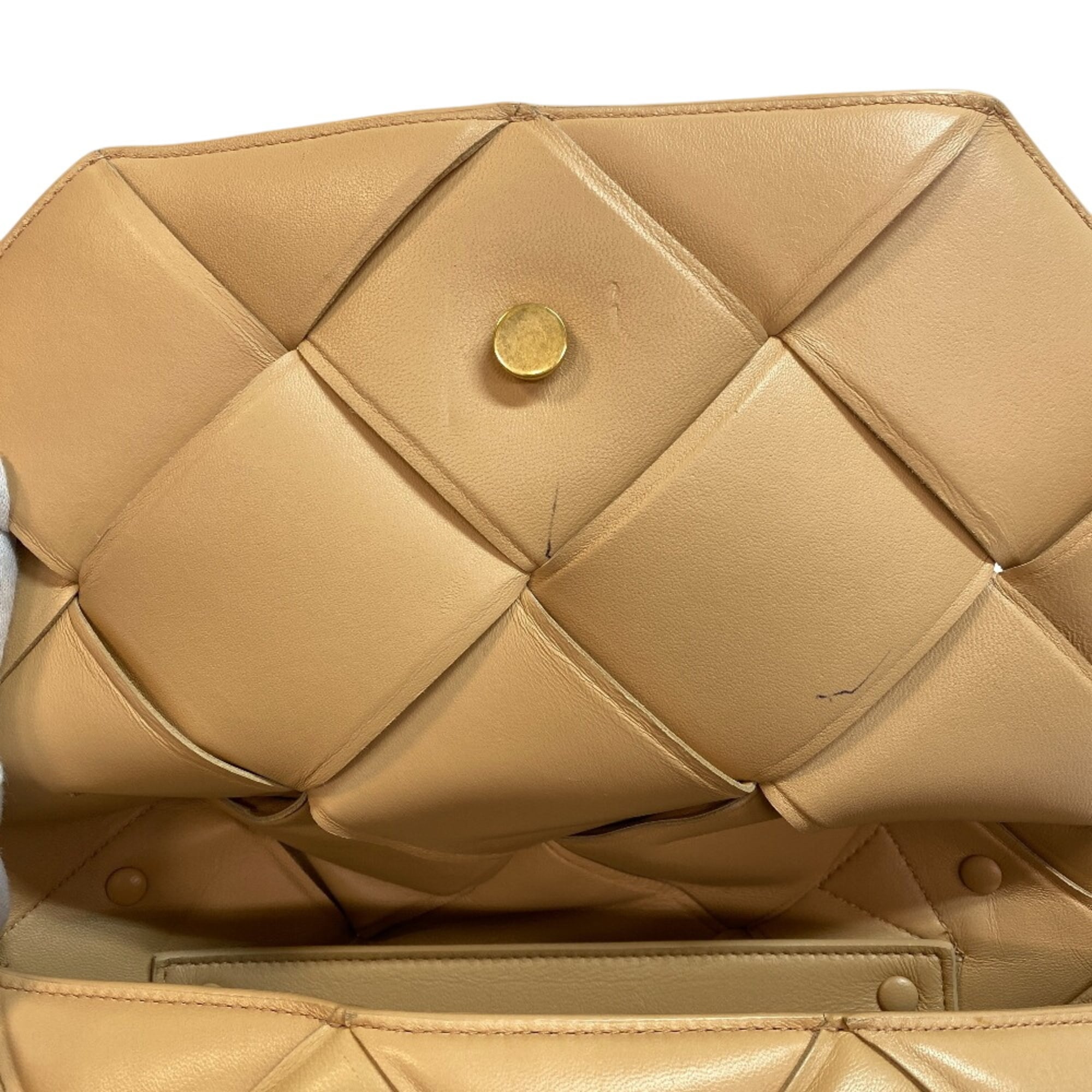 Bottega Veneta Beige Leather Shoulder Bag (Pre-Owned)