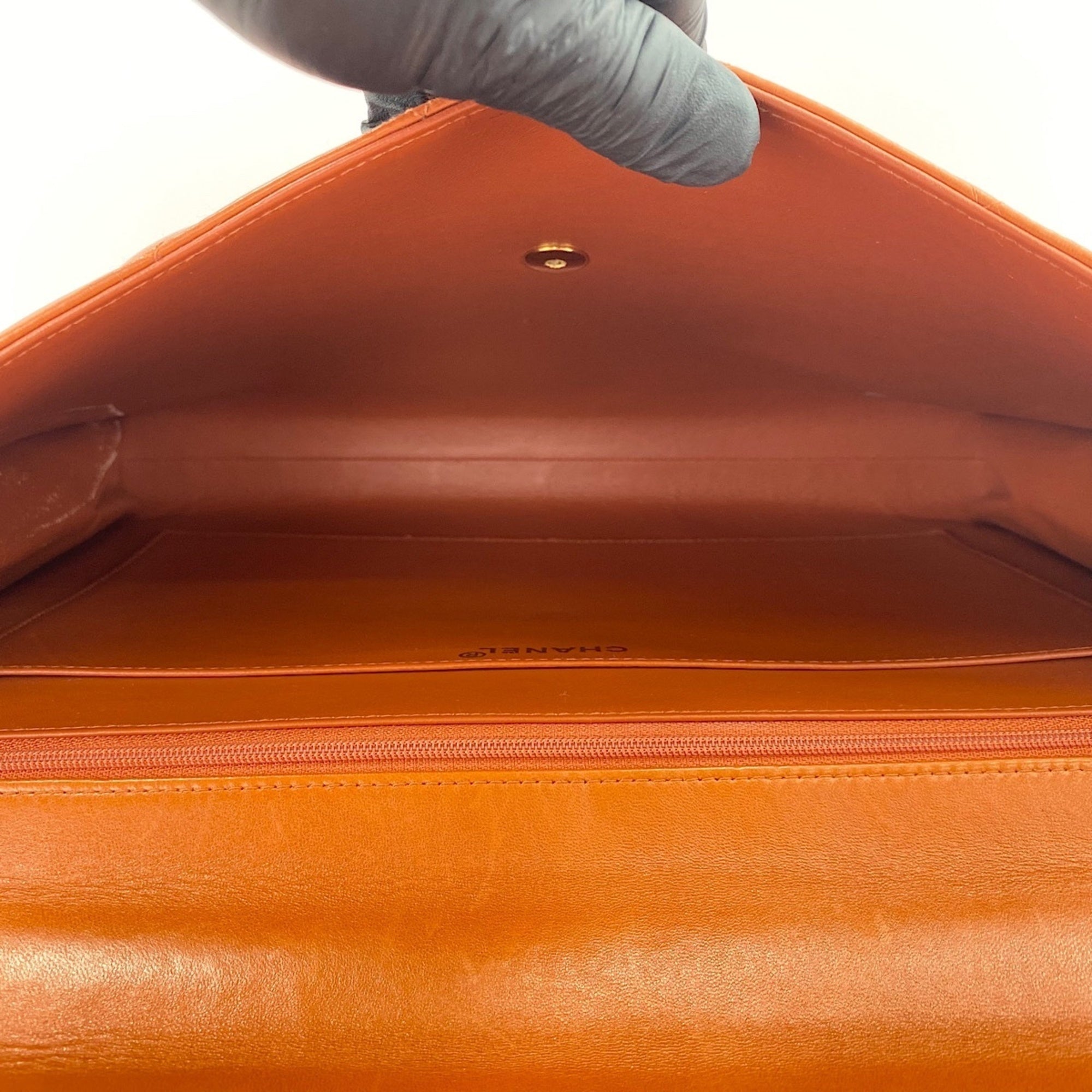 Chanel Orange Handbag (Pre-Owned)