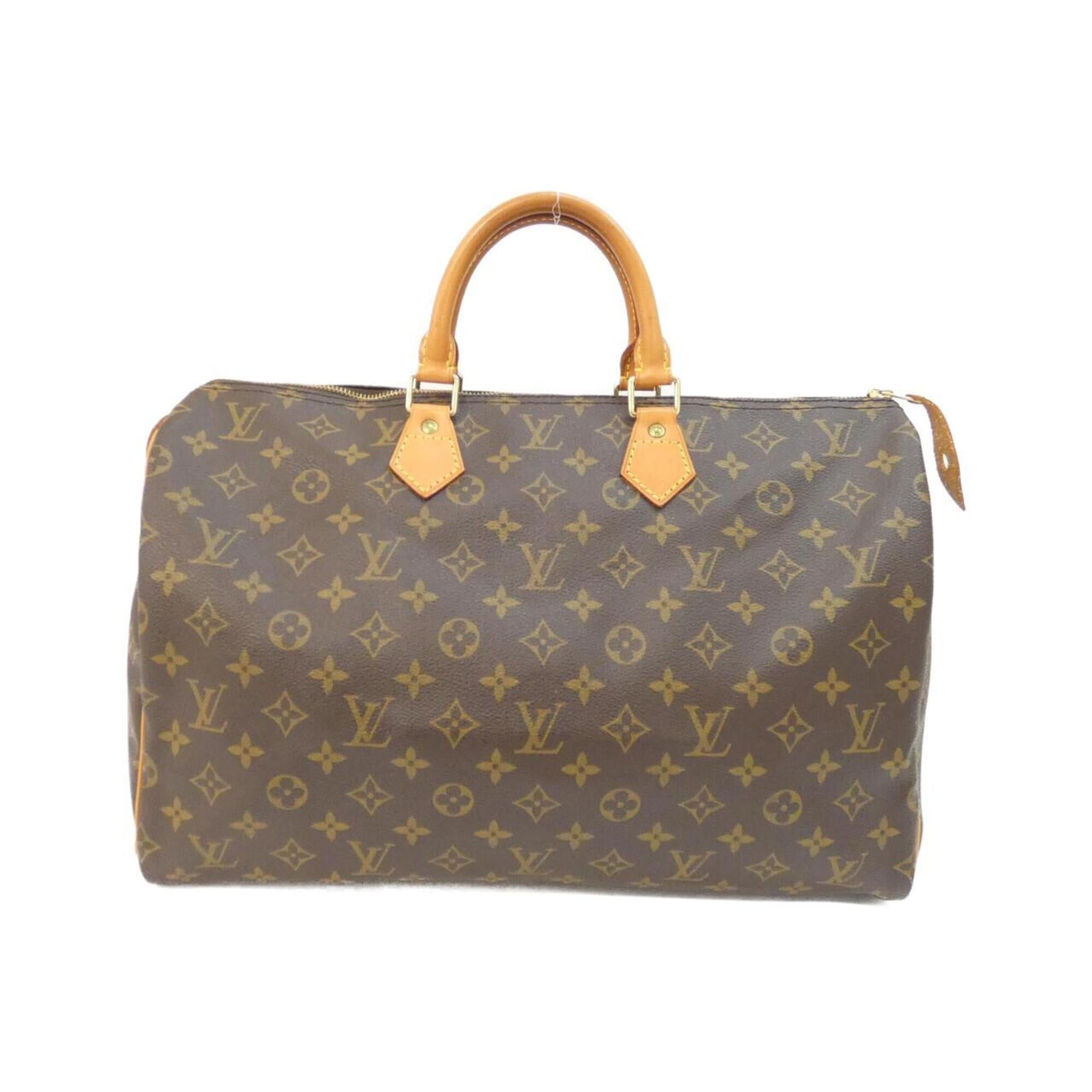 Louis Vuitton Monogram Marron Coated Canvas Boston Bag (Pre-Owned)