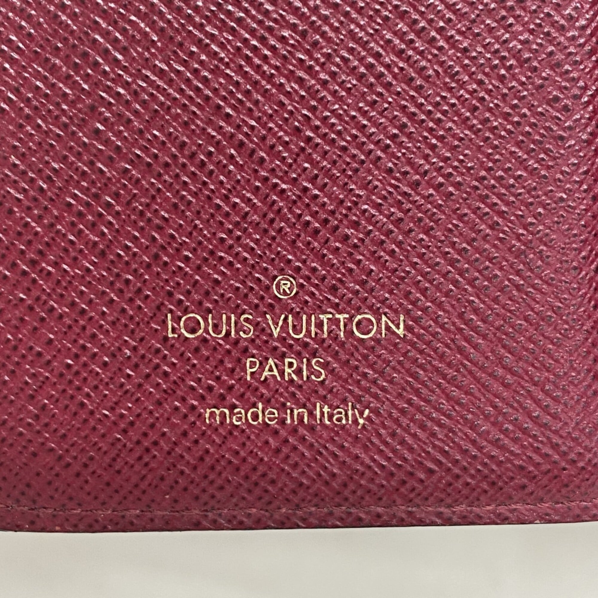 Louis Vuitton Brown Fuchsia Wallet (Tri-Fold) (Pre-Owned)