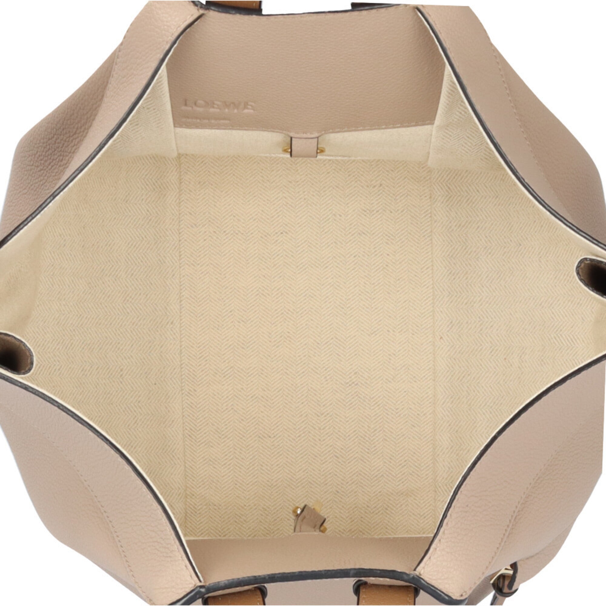 Loewe Beige Brown Leather Shoulder Bag (Pre-Owned)
