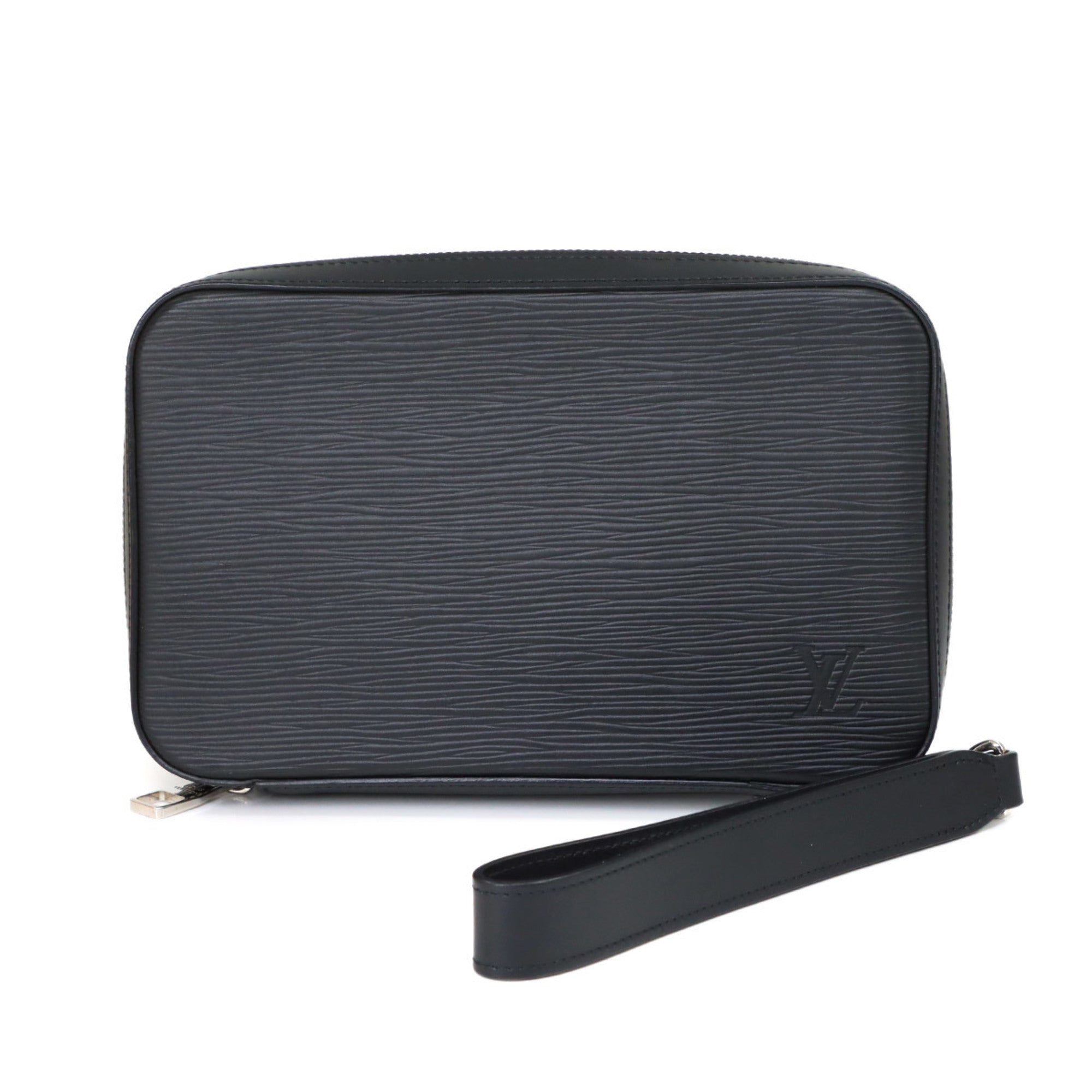 Louis Vuitton Black Noir Epi Leather Long Wallet (Bi-Fold) (Pre-Owned)
