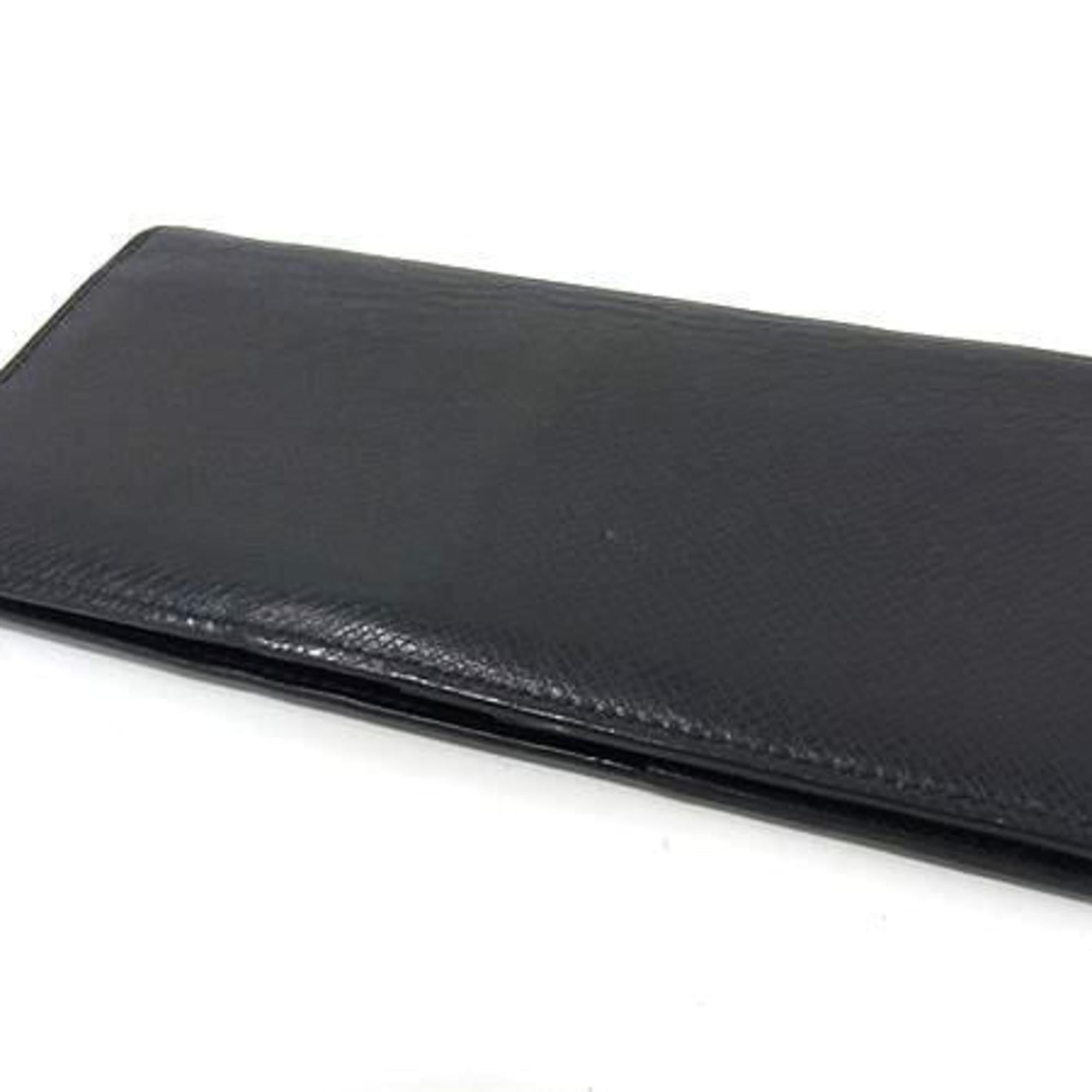 Louis Vuitton Dark Navy Taiga Leather Long Wallet (Bi-Fold) (Pre-Owned)