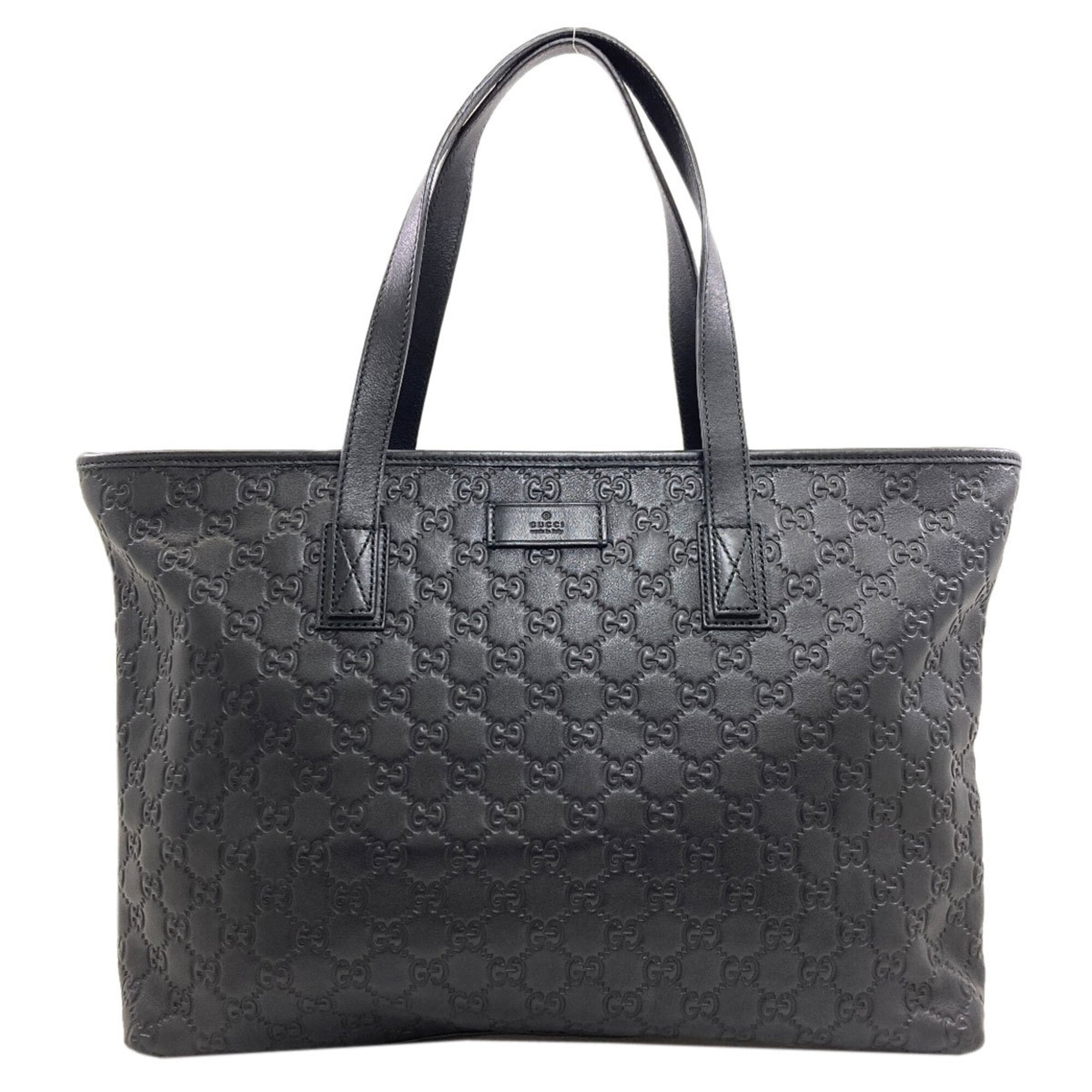 Gucci Black Leather Tote Bag (Pre-Owned)