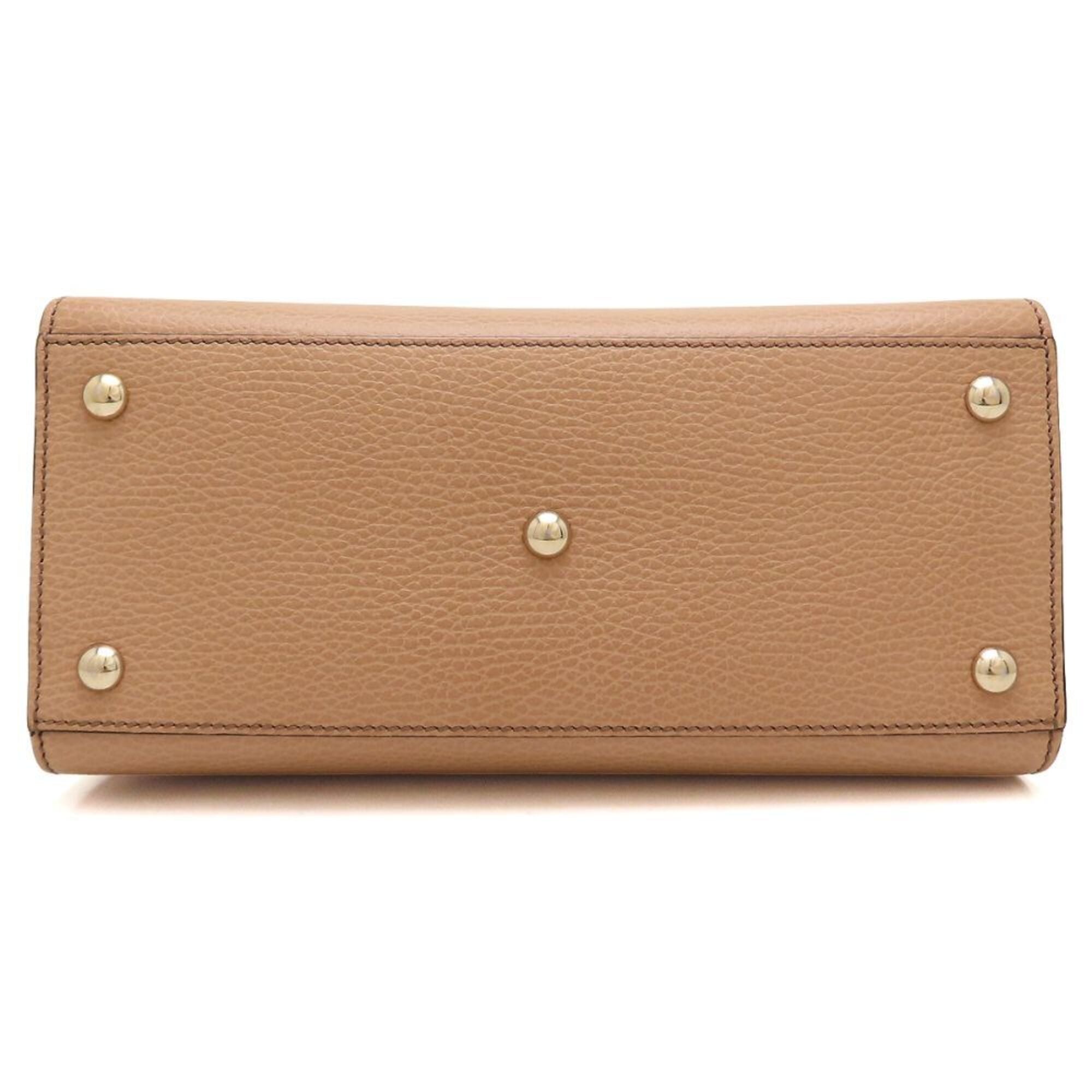 Gucci Beige Leather Handbag (Pre-Owned)