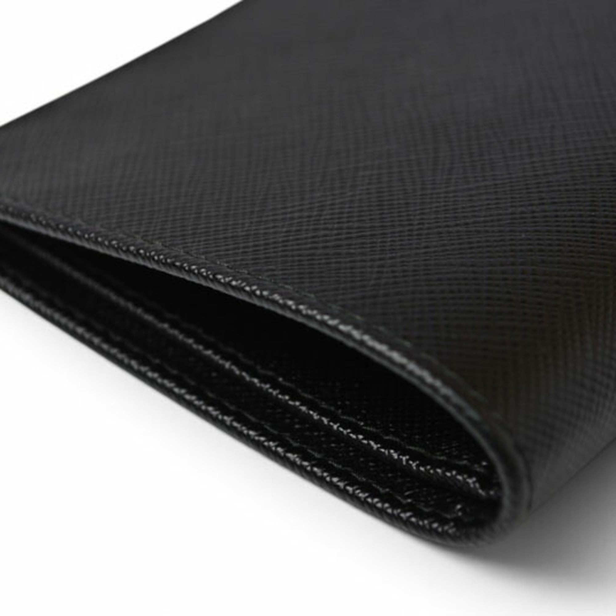 Prada Saffiano Black Wallet (Bi-Fold) (Pre-Owned)