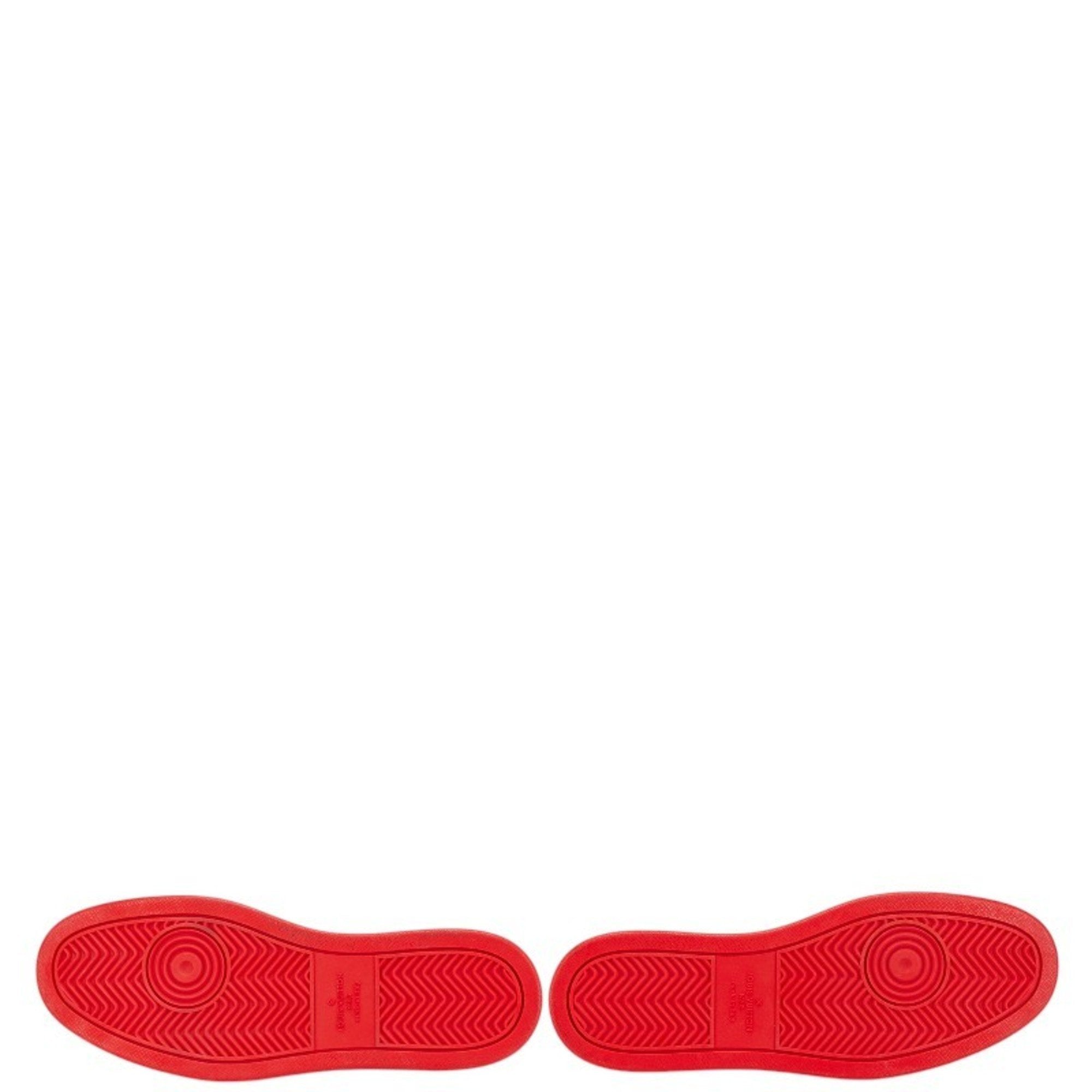 Louis Vuitton Red Color White Sneakers (Pre-Owned)