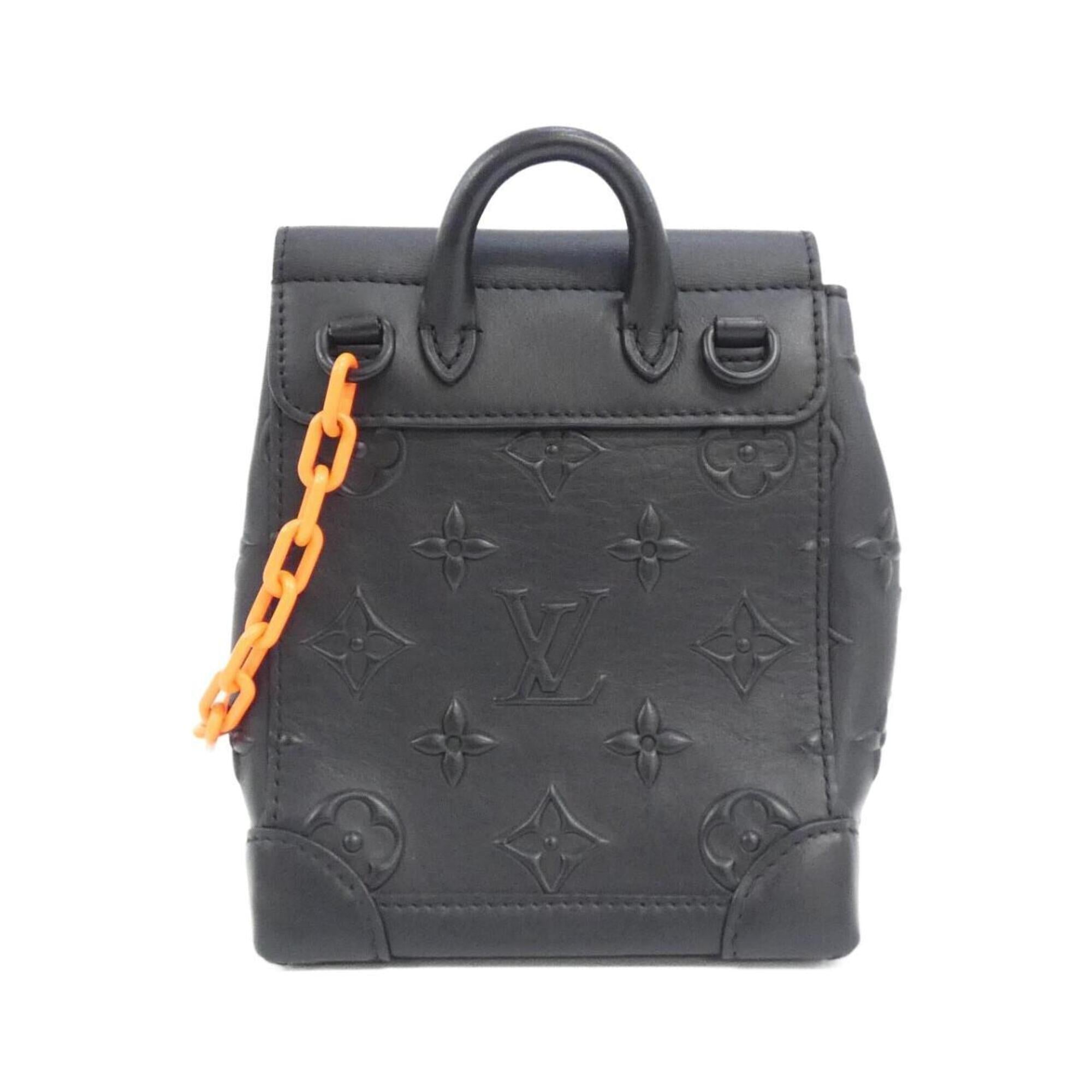 Louis Vuitton Monogram Black Leather Shoulder Bag (Pre-Owned)