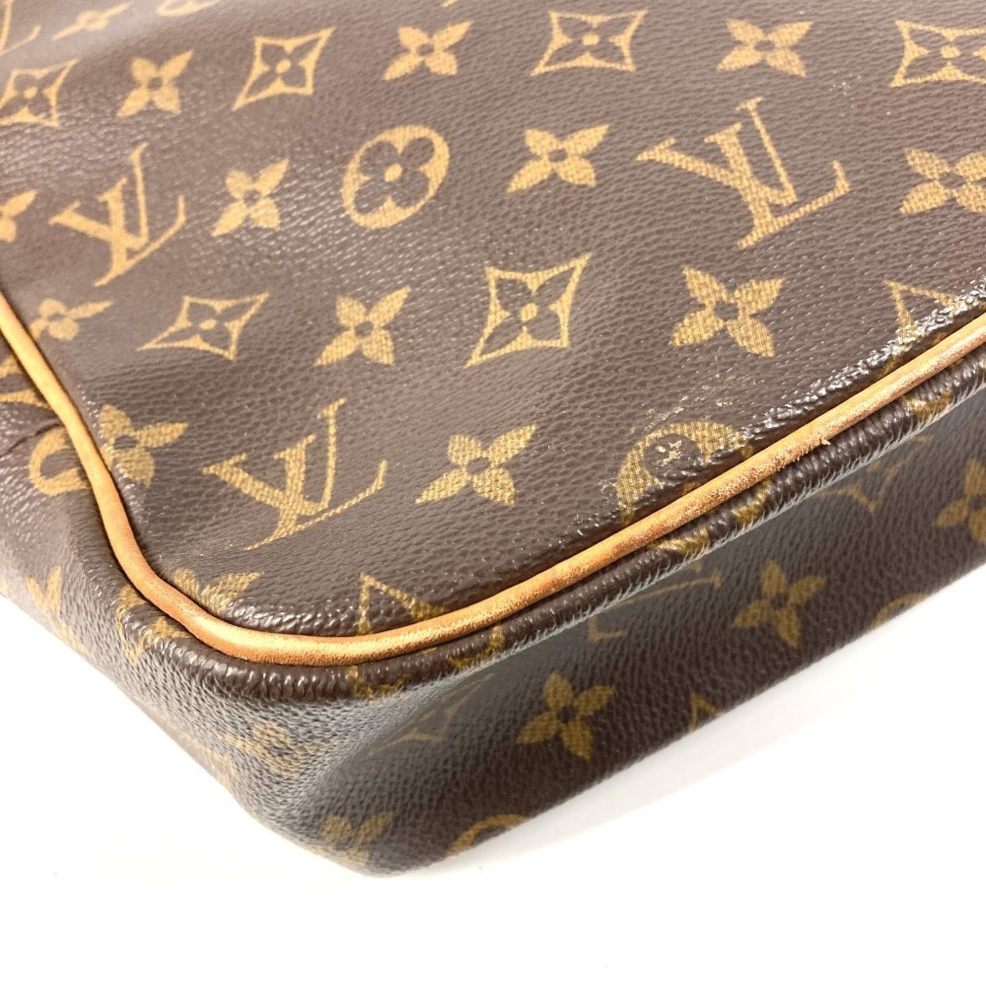 Louis Vuitton Brown Monogram Canvas Handbag Tote Bag (Pre-Owned)