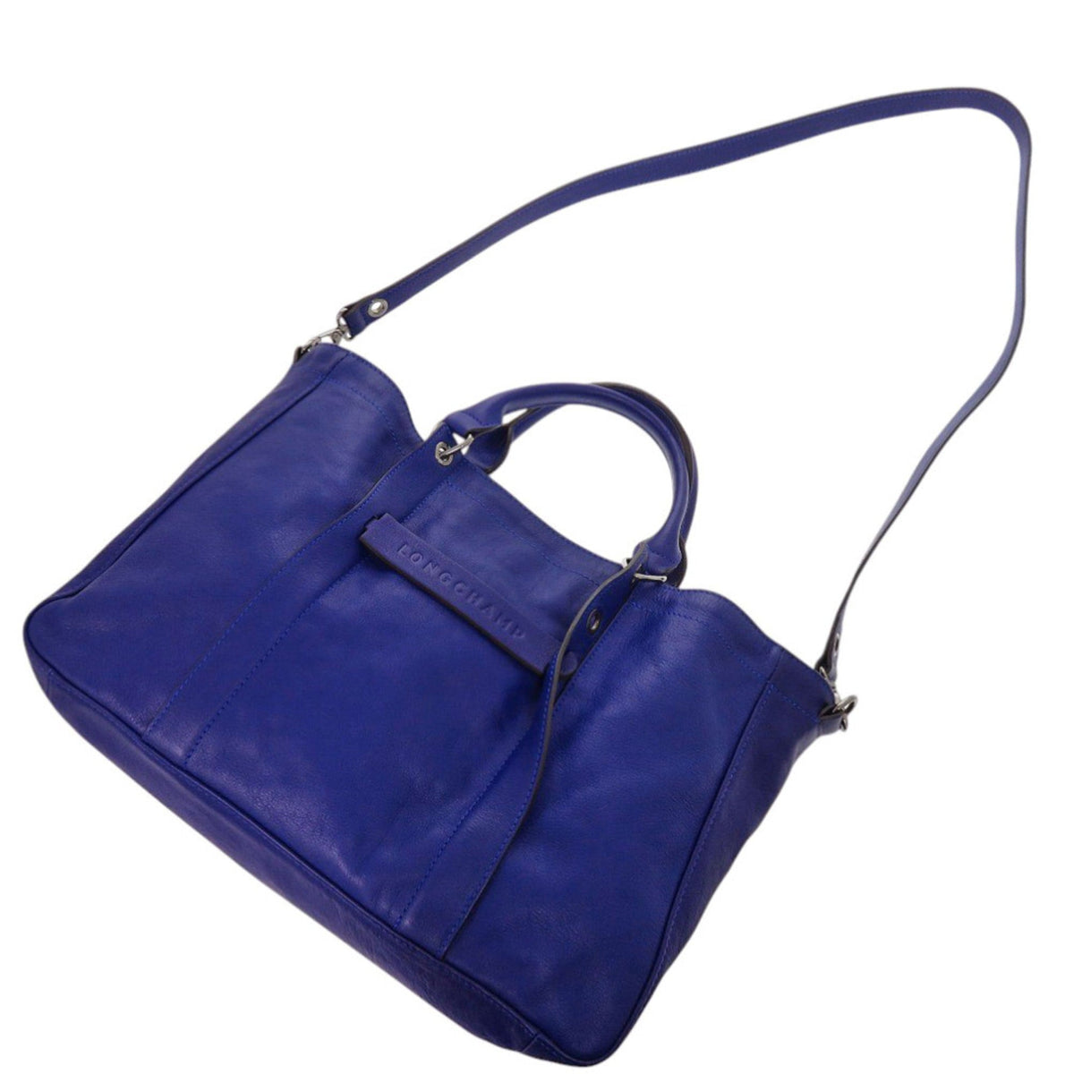 Longchamp Blue Leather Handbag (Pre-Owned)