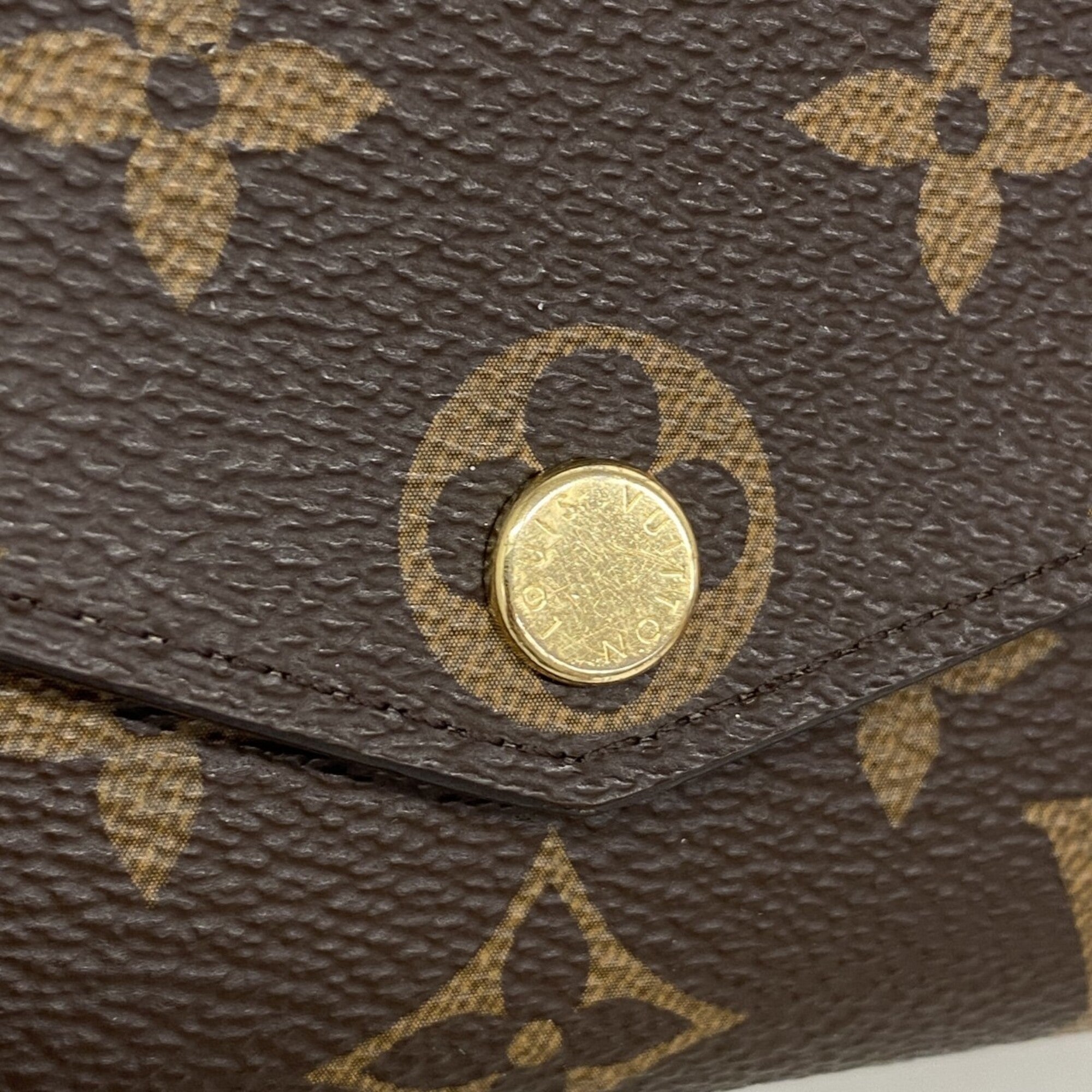Louis Vuitton Brown Coquelicots Long Wallet (Bi-Fold) (Pre-Owned)