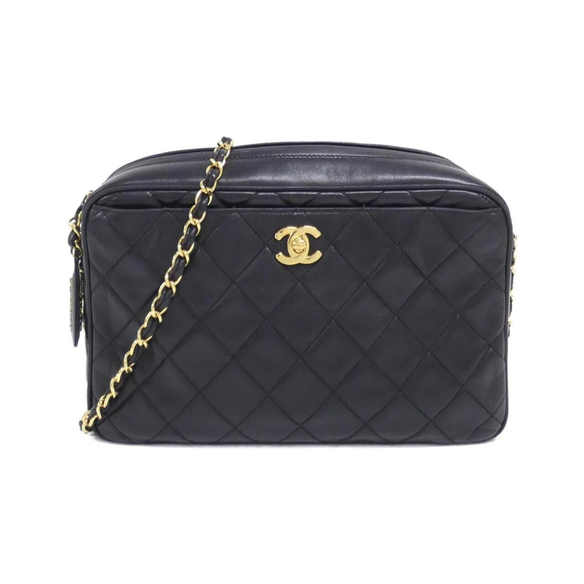 Chanel Black Leather Shoulder Bag (Pre-Owned)