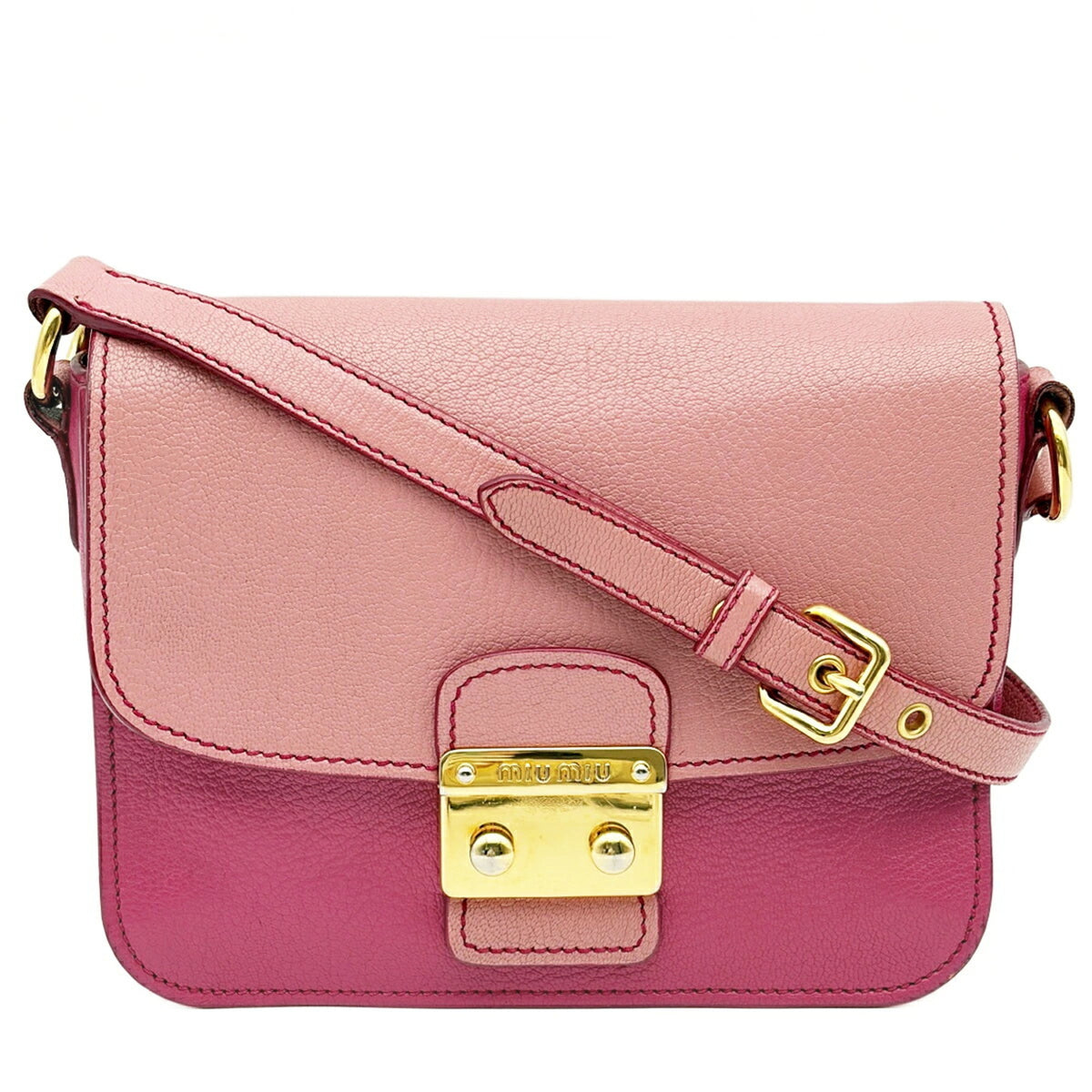 Miu Miu Pink Leather Shoulder Bag (Pre-Owned)