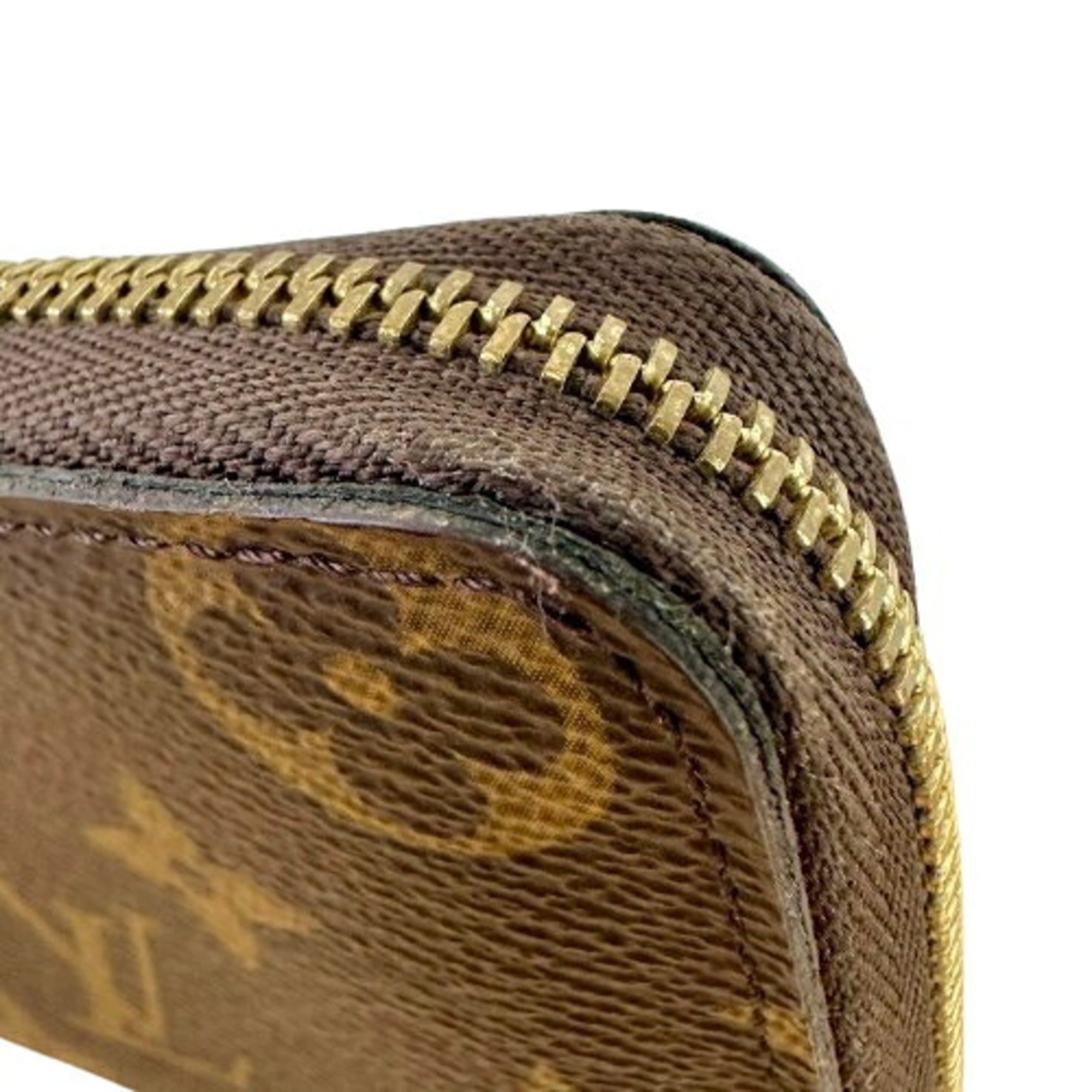 Louis Vuitton Monogram Brown Leather Coin Purse/Coin Case (Pre-Owned)