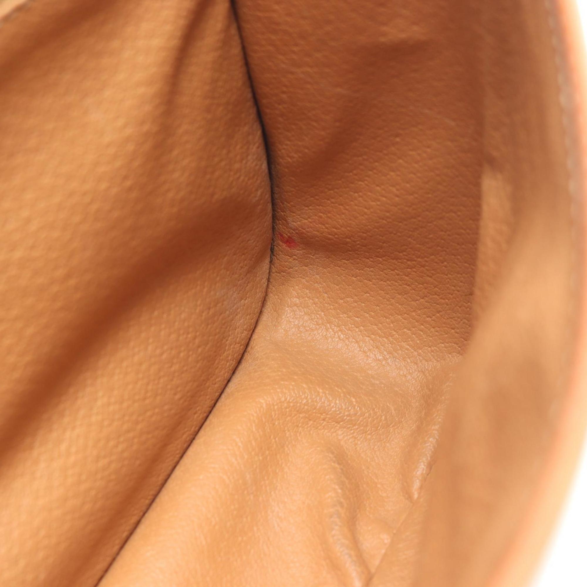 Celine Brown Coated Canvas Leather Shoulder Bag (Pre-Owned)