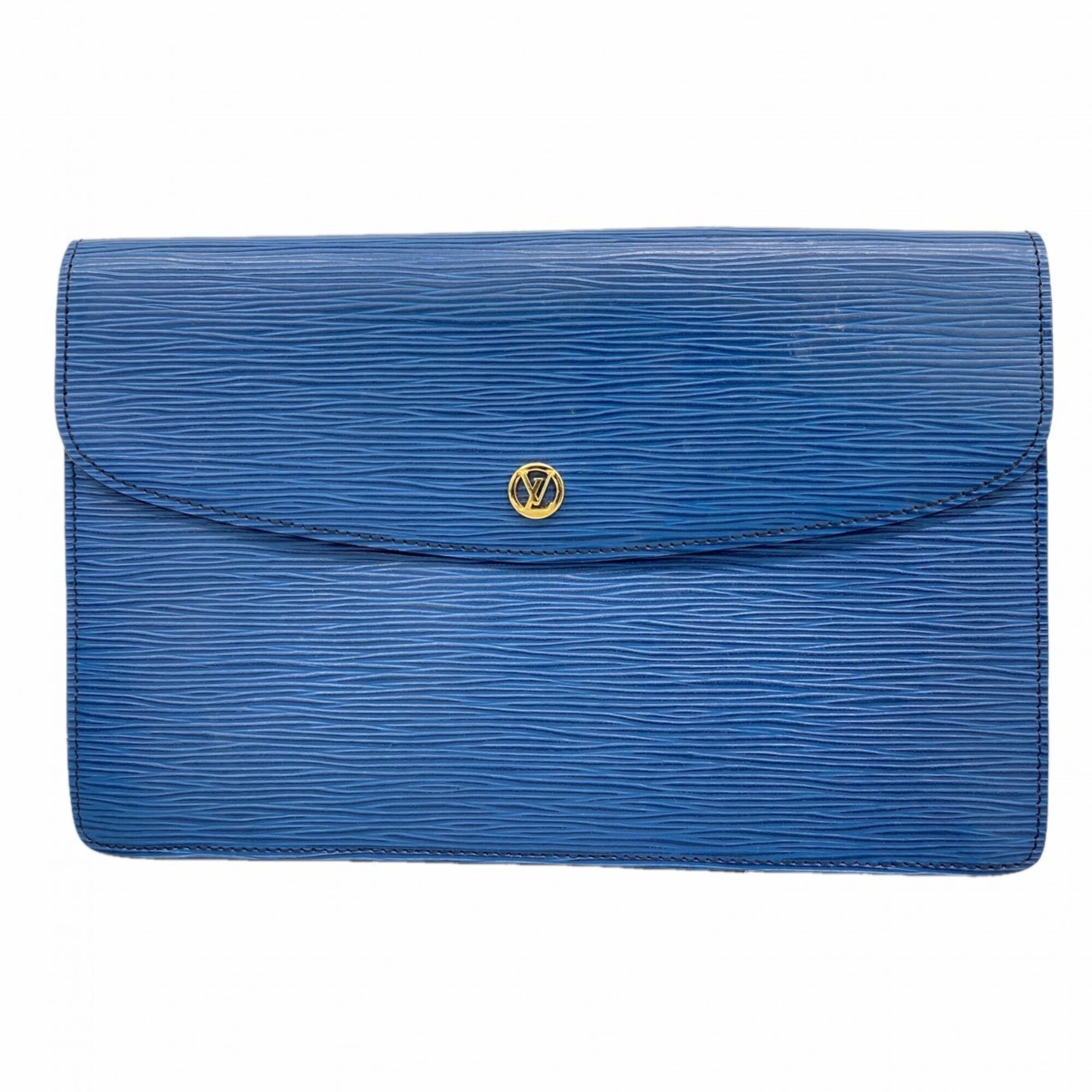 Louis Vuitton Toledo Blue Clutch Bag (Pre-Owned)