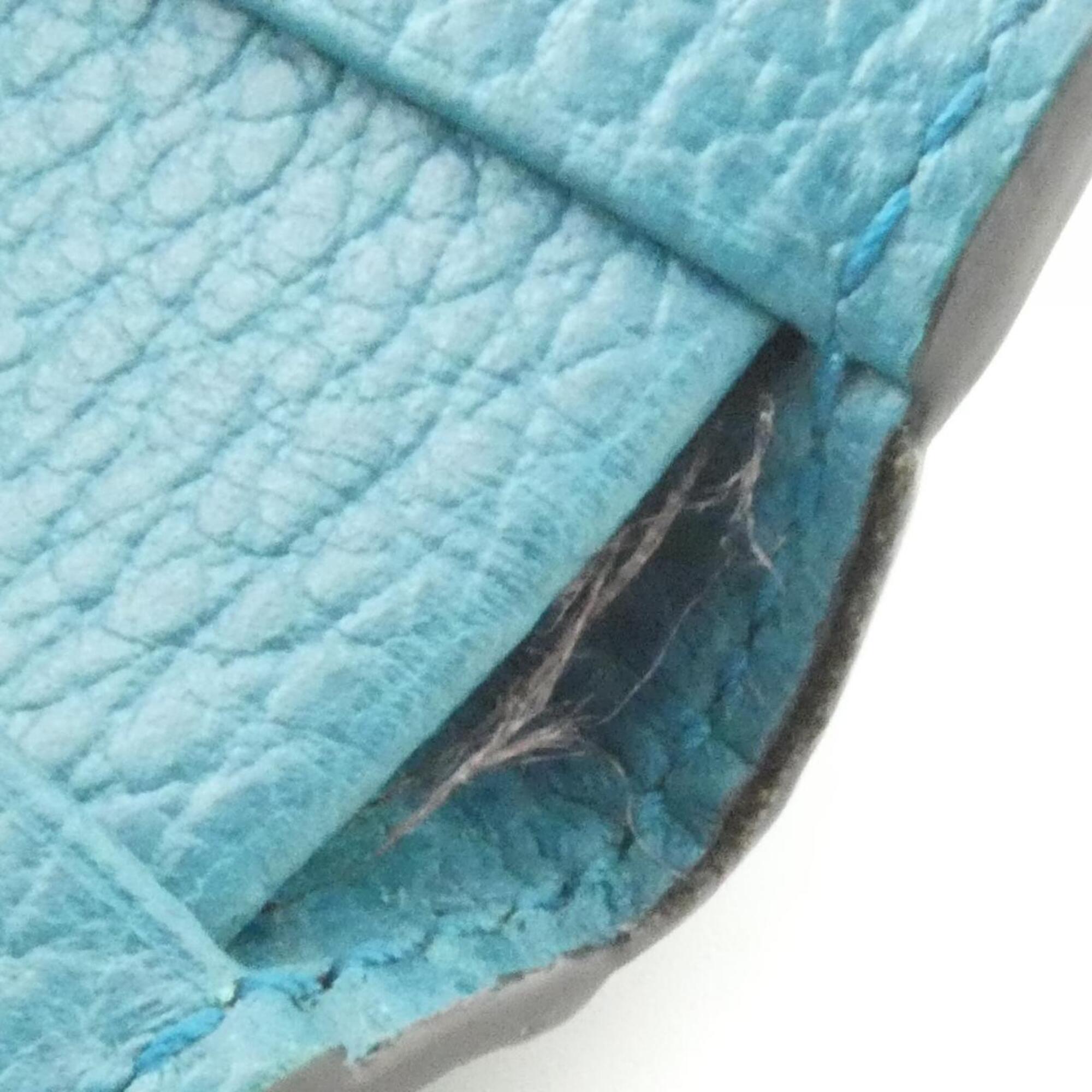 Gucci Blue Green Teal Leather Wallet (Bi-Fold) (Pre-Owned)