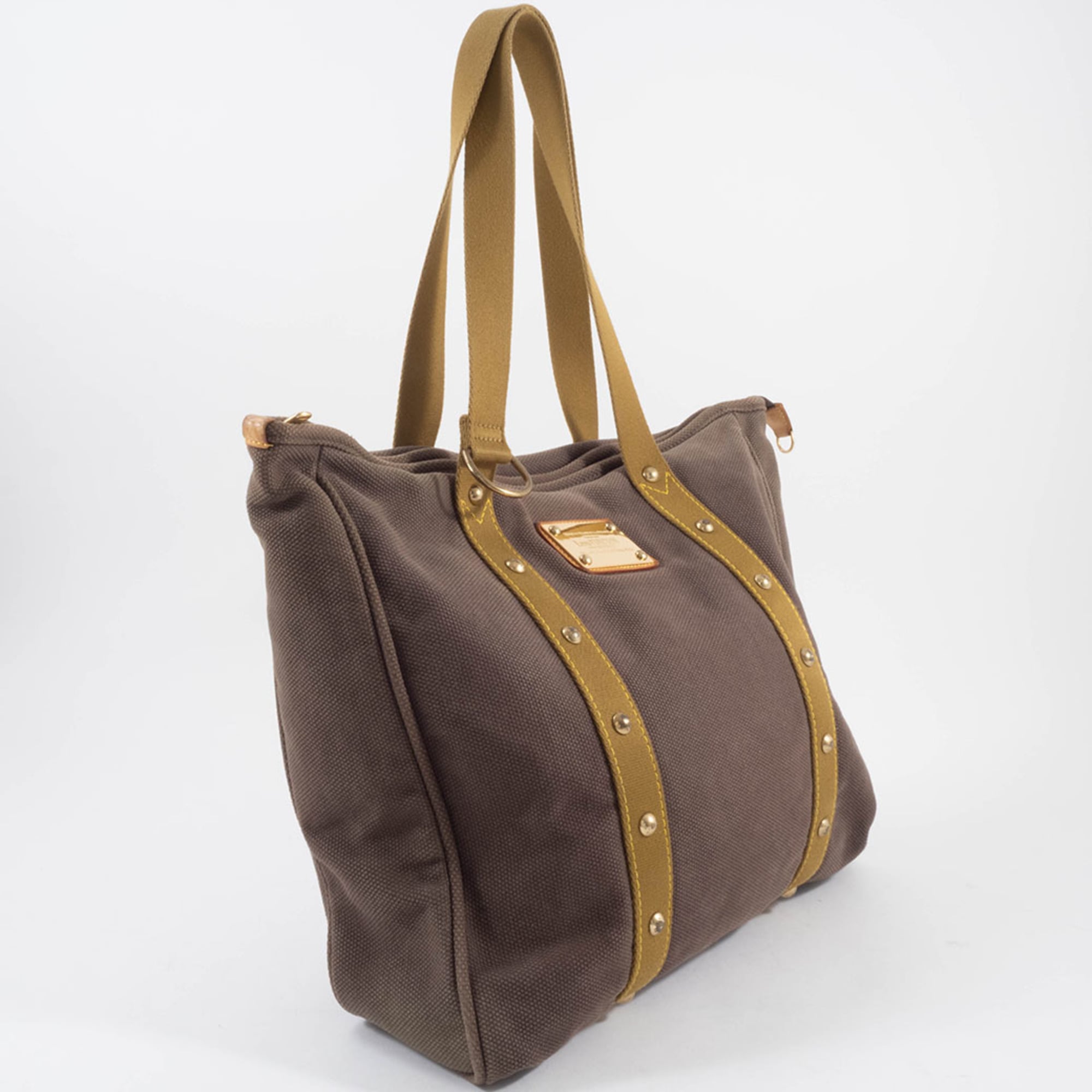Louis Vuitton Antigua Brown Canvas Tote Bag (Pre-Owned)