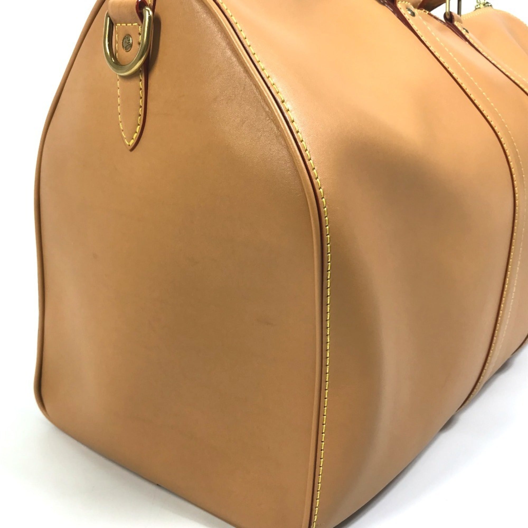 Louis Vuitton Beige Leather Boston Bag (Pre-Owned)