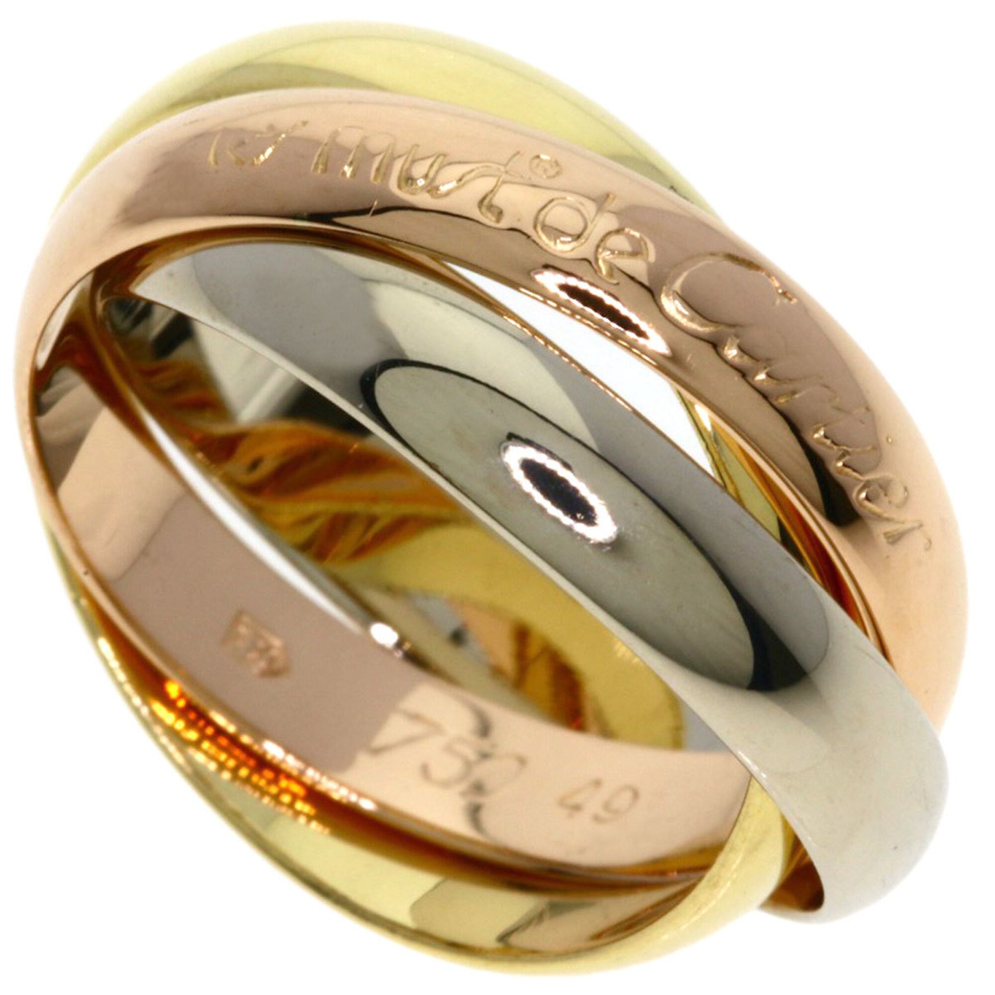 Cartier Trinity Yellow Gold (18K) Pink Gold (18K) White Gold (18K) Band Ring (Pre-Owned)
