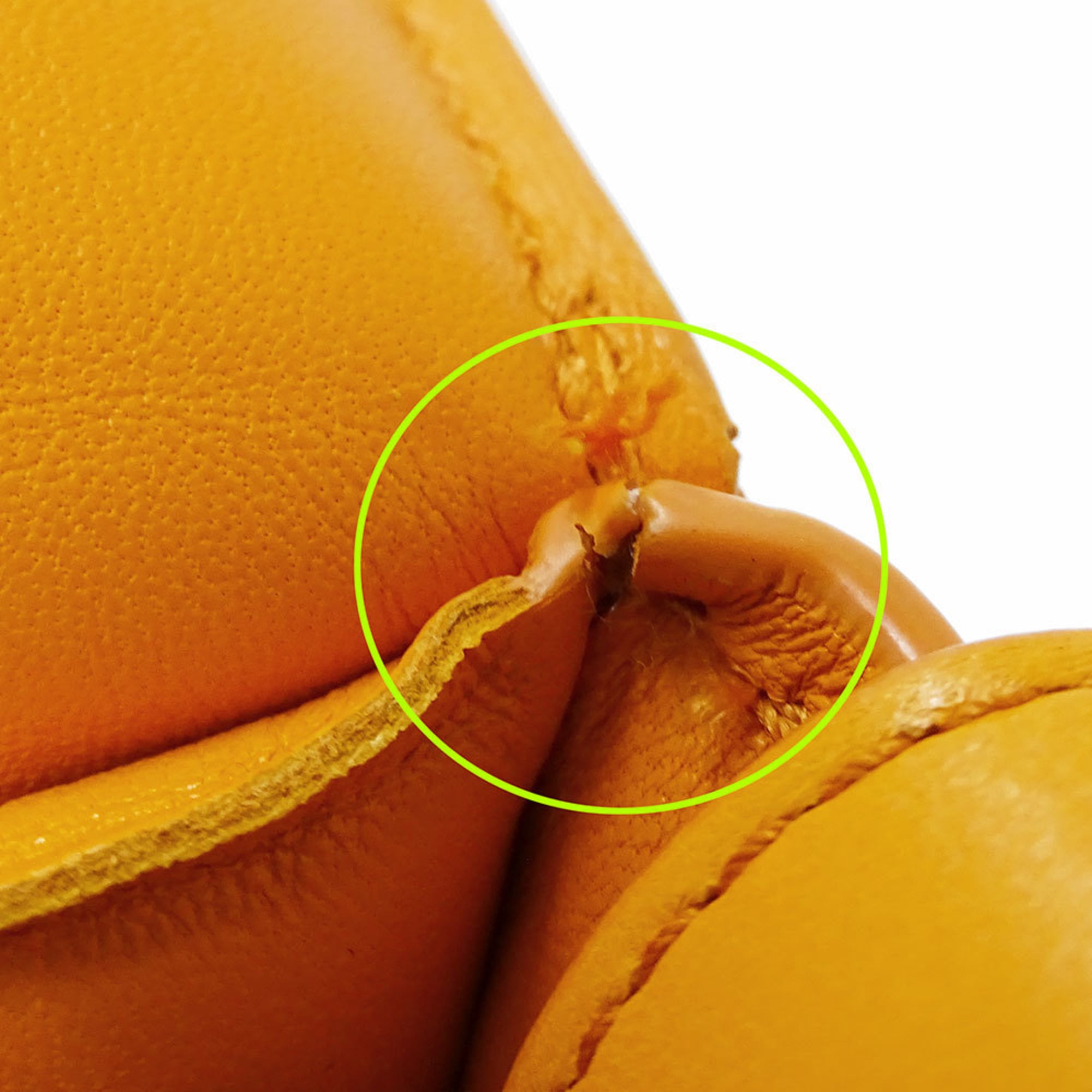 Bottega Veneta Orange Leather Handbag Shoulder Bag (Pre-Owned)