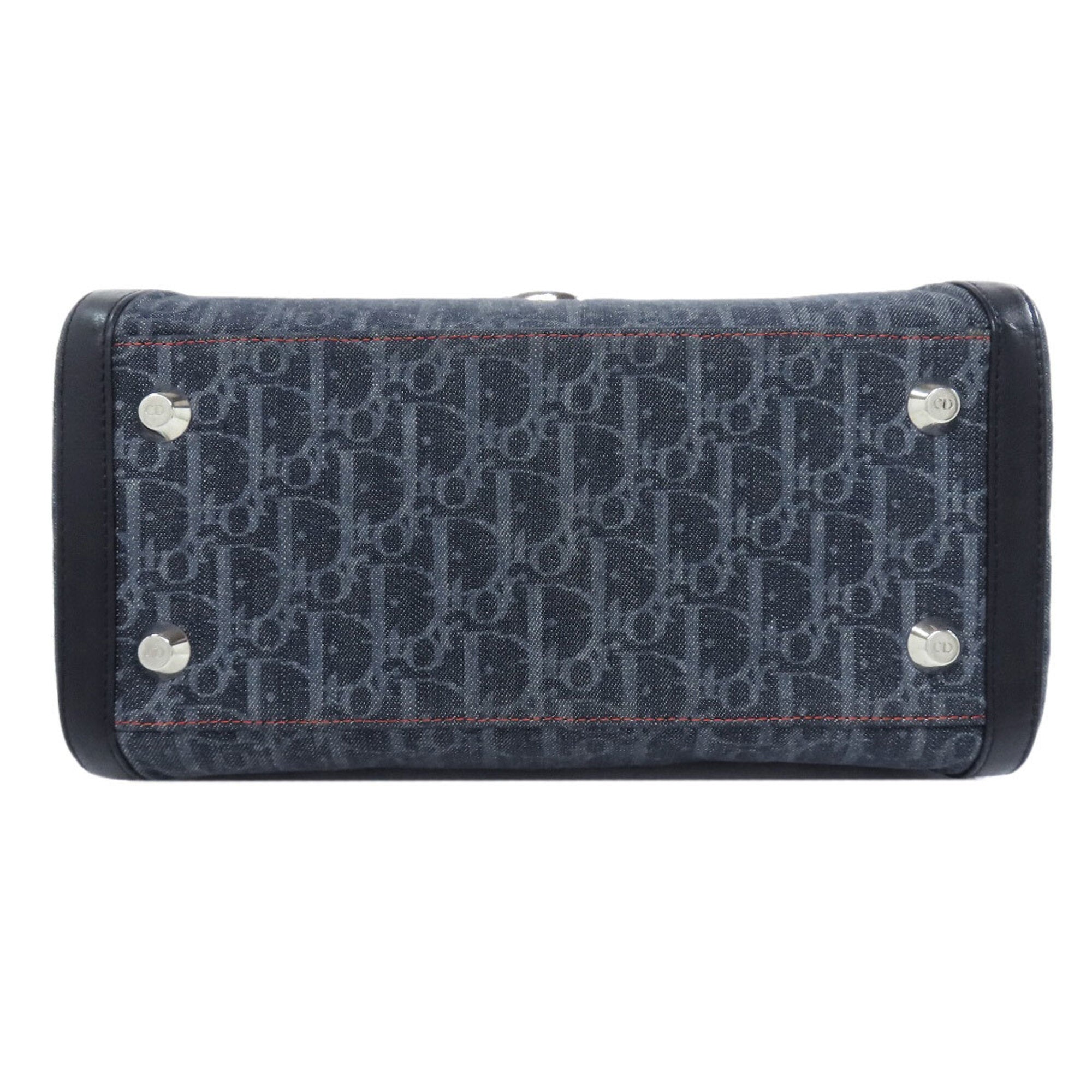 Christian Dior Black Canvas Leather Handbag (Pre-Owned)