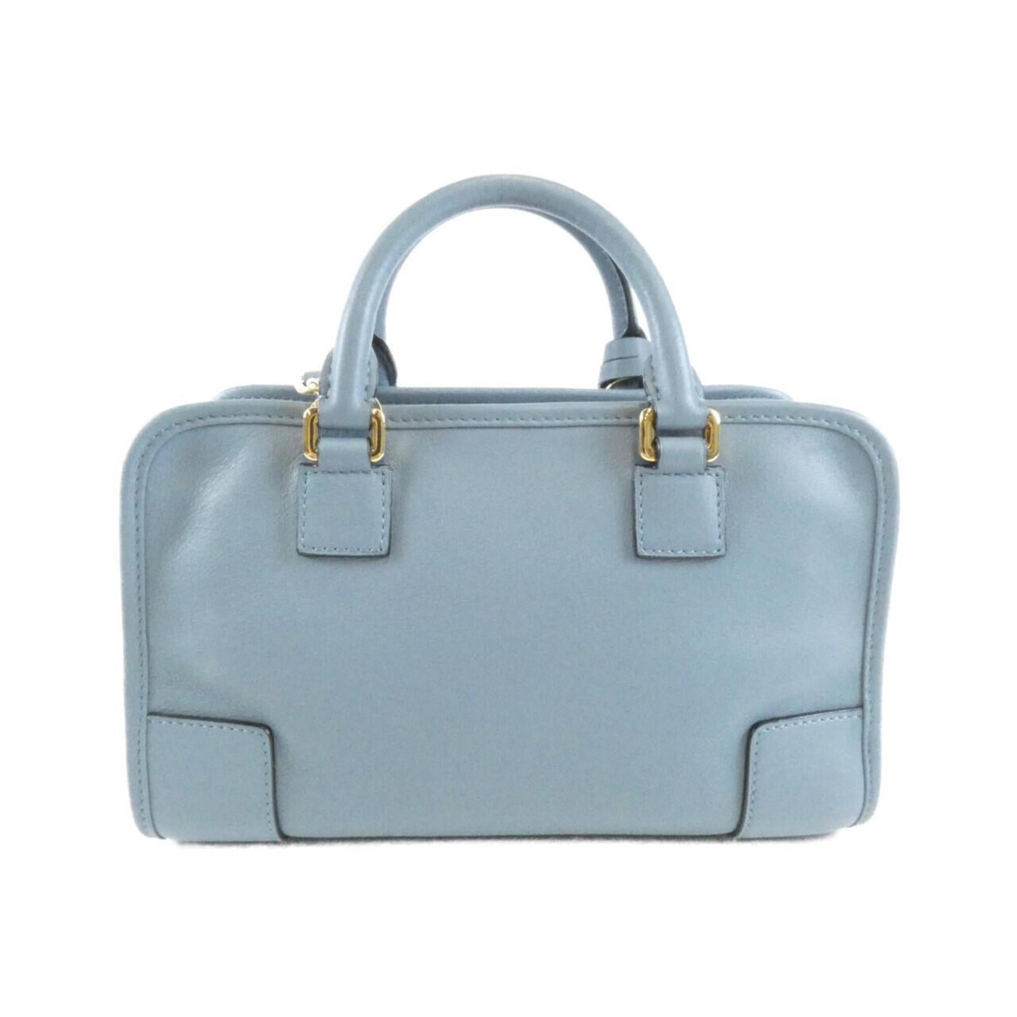 Loewe Stone Blue Leather Handbag (Pre-Owned)