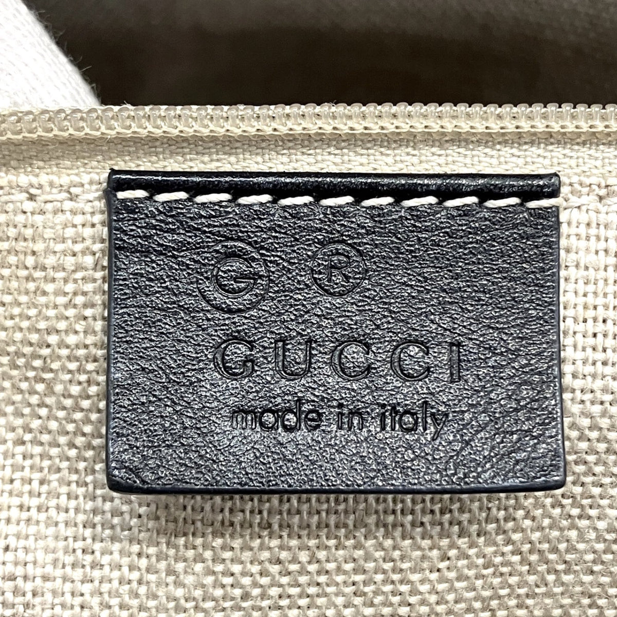 Gucci Black Red Color Leather Tote Bag (Pre-Owned)