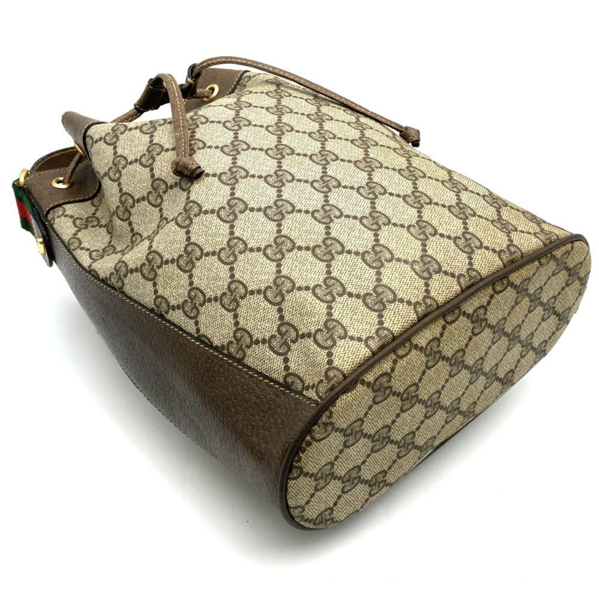 Gucci Brown Gg Supreme Shoulder Bag (Pre-Owned)
