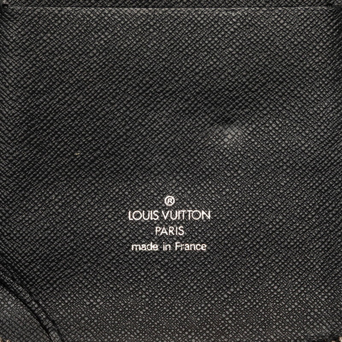Louis Vuitton Black Leather Long Wallet (Bi-Fold) (Pre-Owned)