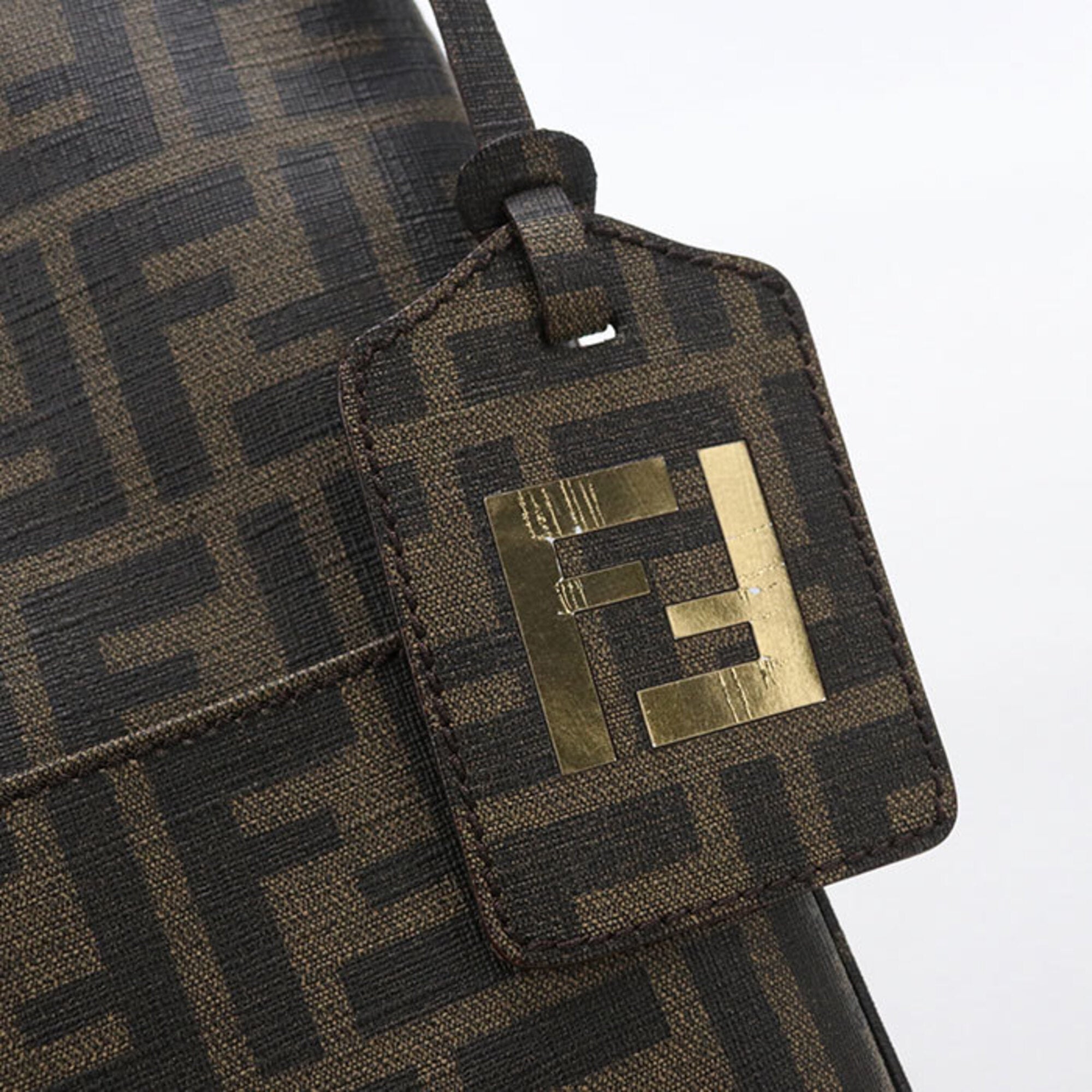 Fendi Brown Pvc Shoulder Bag (Pre-Owned)