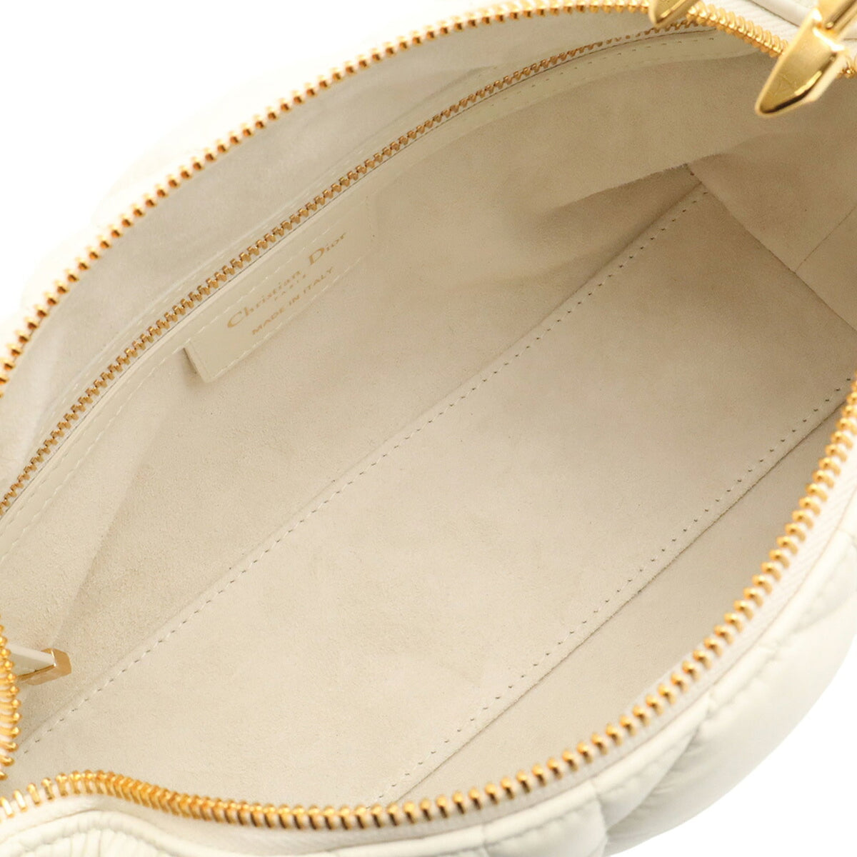 Christian Dior White Yellow Leather Handbag Shoulder Bag (Pre-Owned)