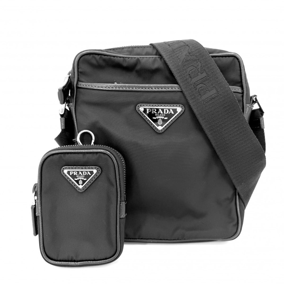 Prada Black Nylon Shoulder Bag (Pre-Owned)
