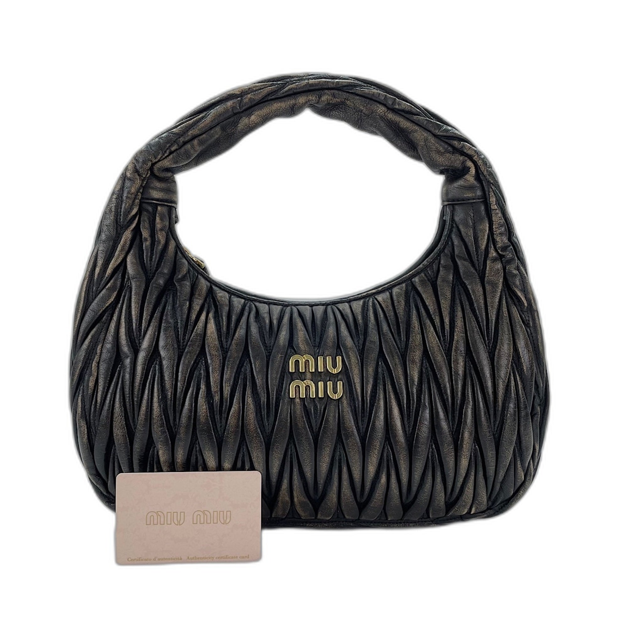 Miu Miu Brown Leather Handbag (Pre-Owned)